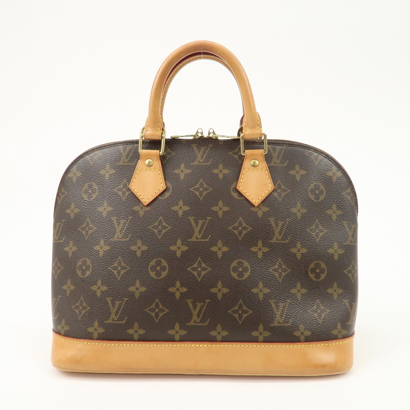 Louis Vuitton Monogram Alma PM Hand Bag Brown M51130 Used