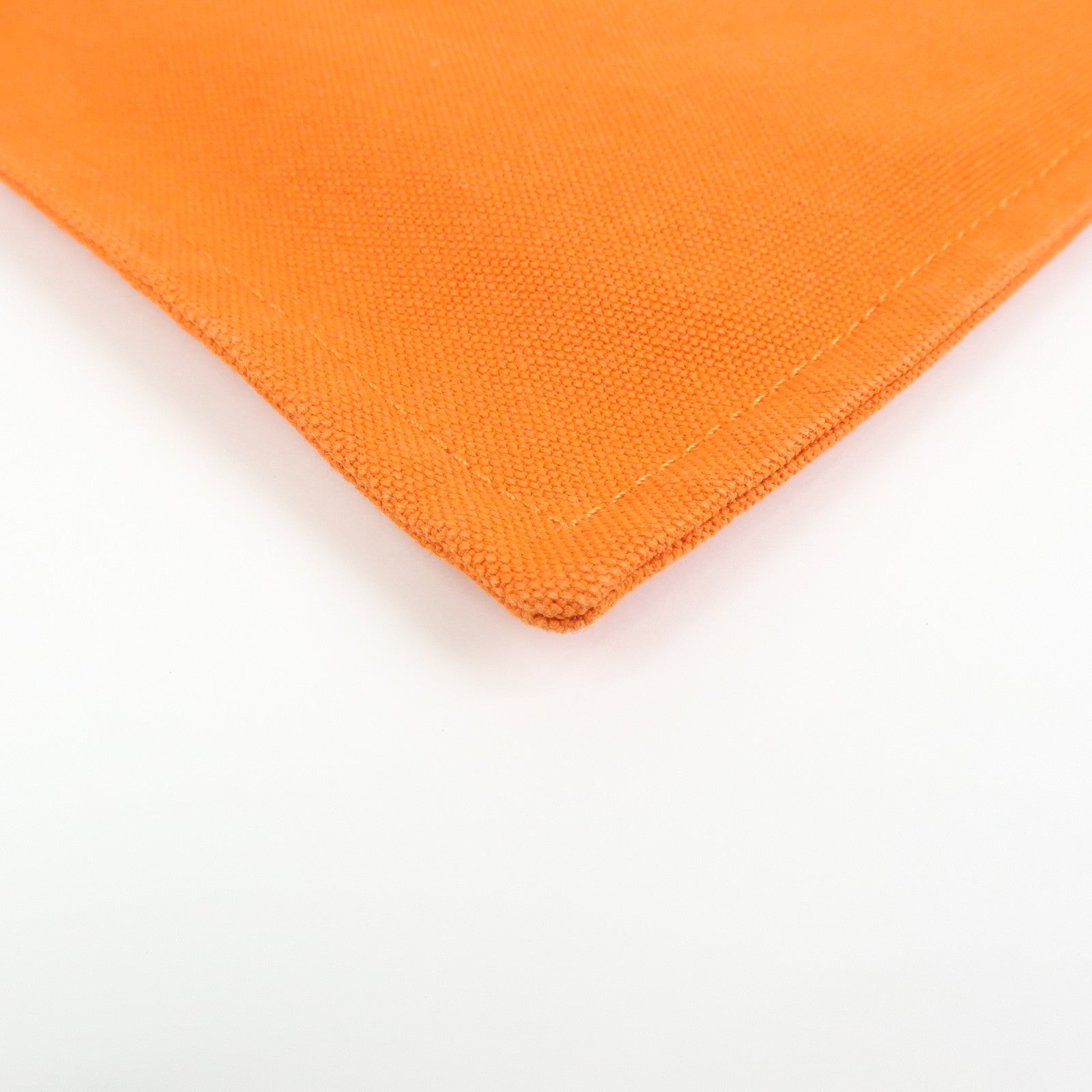 HERMES Yachting GM Canvas Flat Pouch Cosmetic Pouch Orange