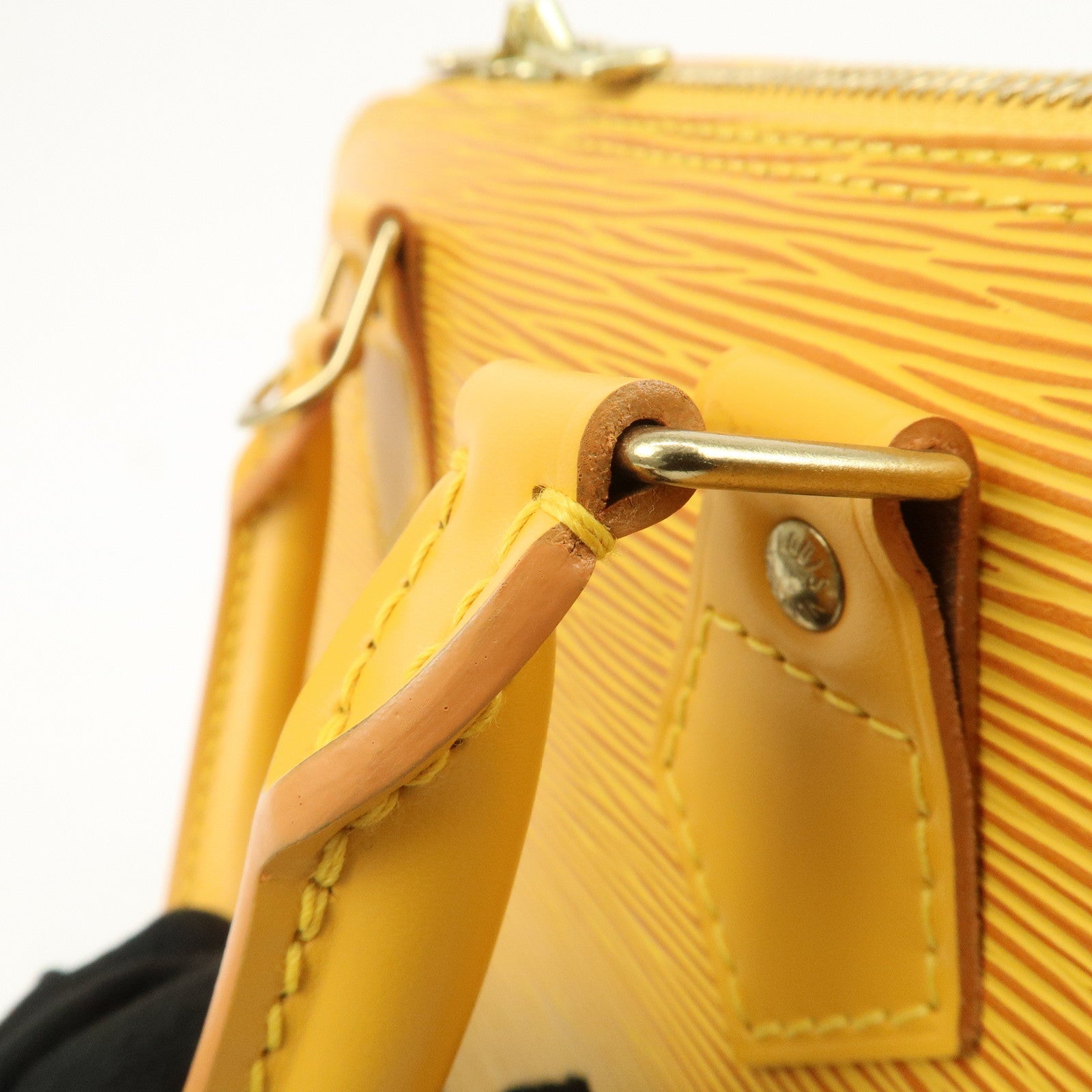 Louis Vuitton Epi Alma PM Hand Bag Tassili Yellow M52149