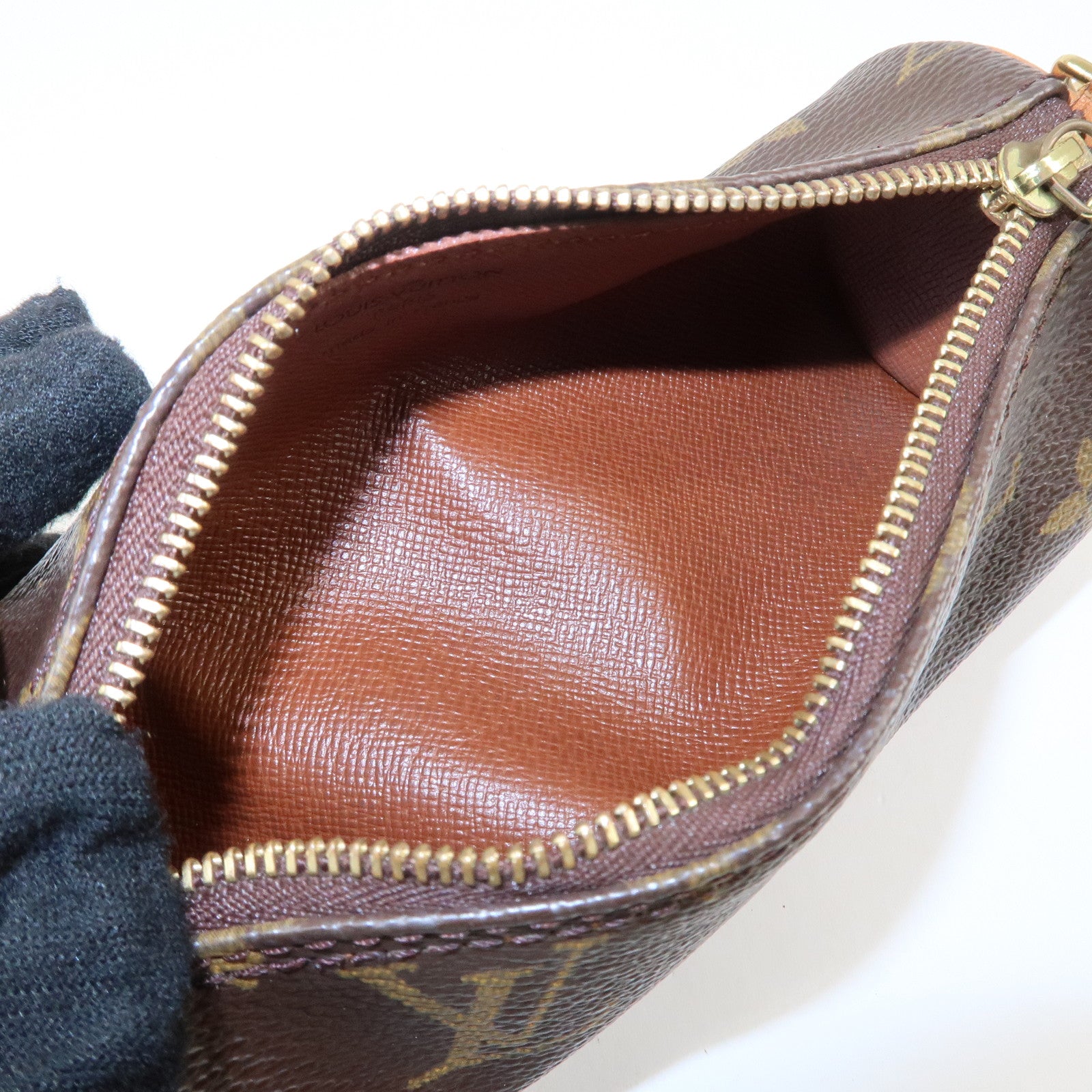 Louis Vuitton Monogram Set of 2 Pouch for Papillon Bag Brown Used