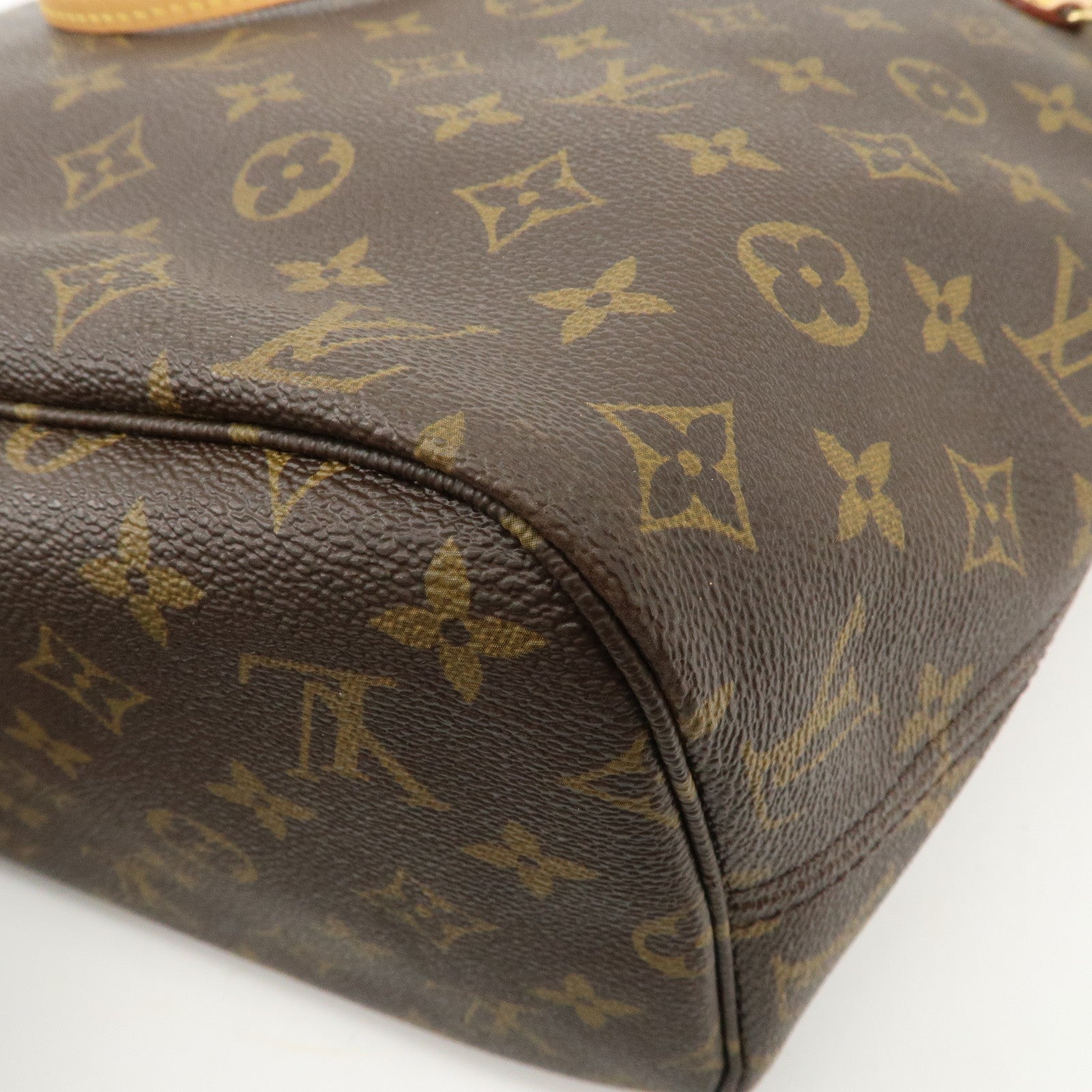 Louis Vuitton Monogram Neverfull MM Tote Bag Brown M40156 Used