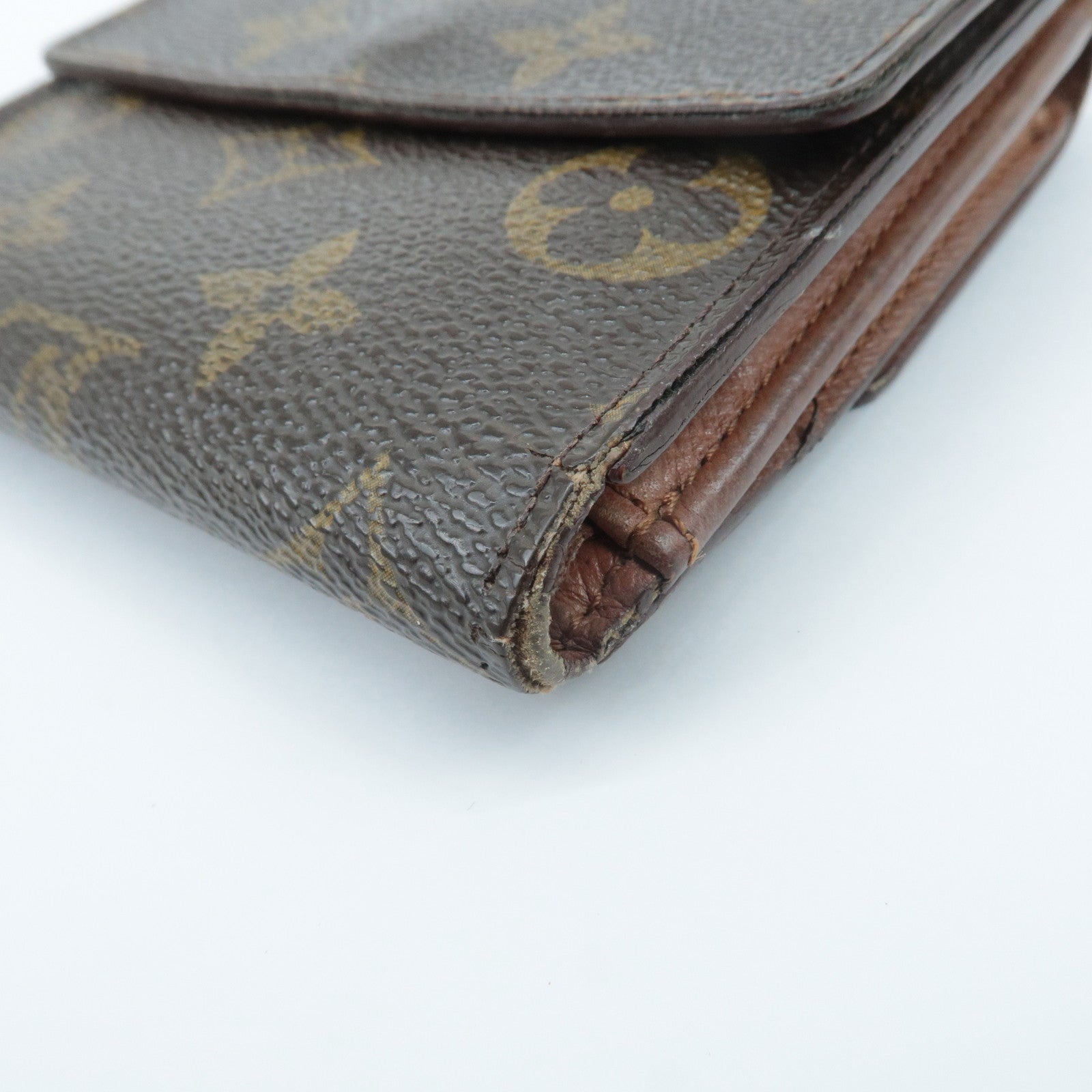 Louis Vuitton Monogram Set of 3 Wallet Brown M61652 M61675 Used