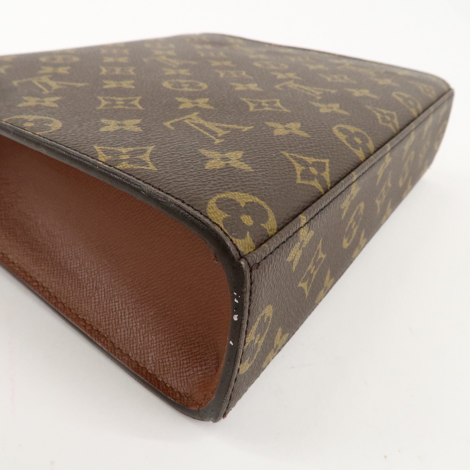 Louis Vuitton Monogram Malesherbes Hand Bag Brown M51379