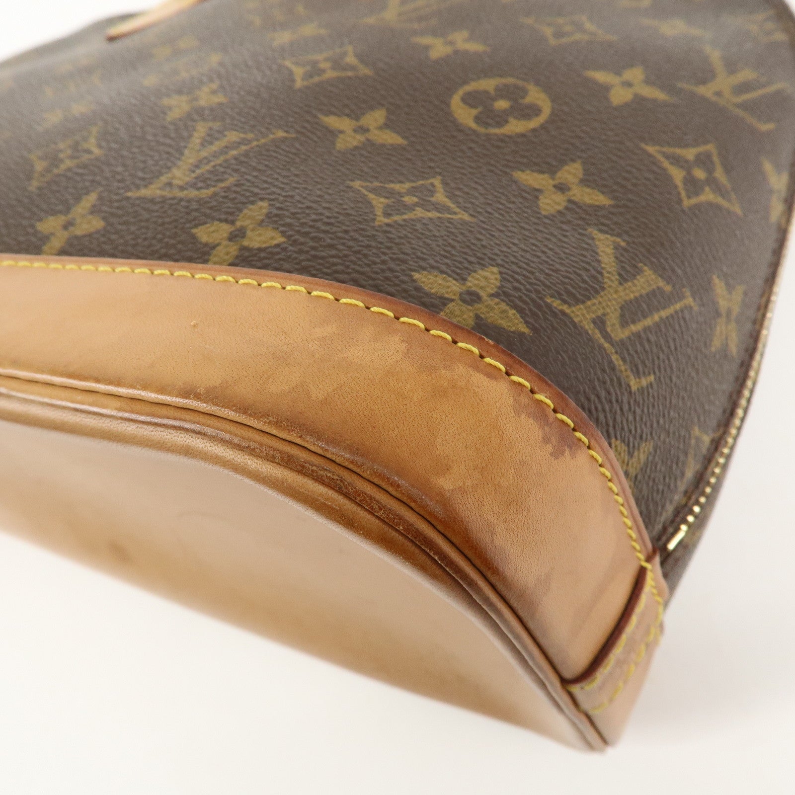 Louis Vuitton Monogram Alma Hand Bag Brown M51130