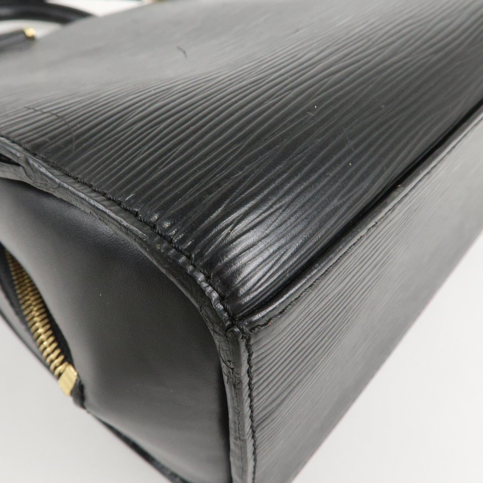 Louis Vuitton Epi Pont Neuf Hand Bag Gold HDW Noir M52052 Used
