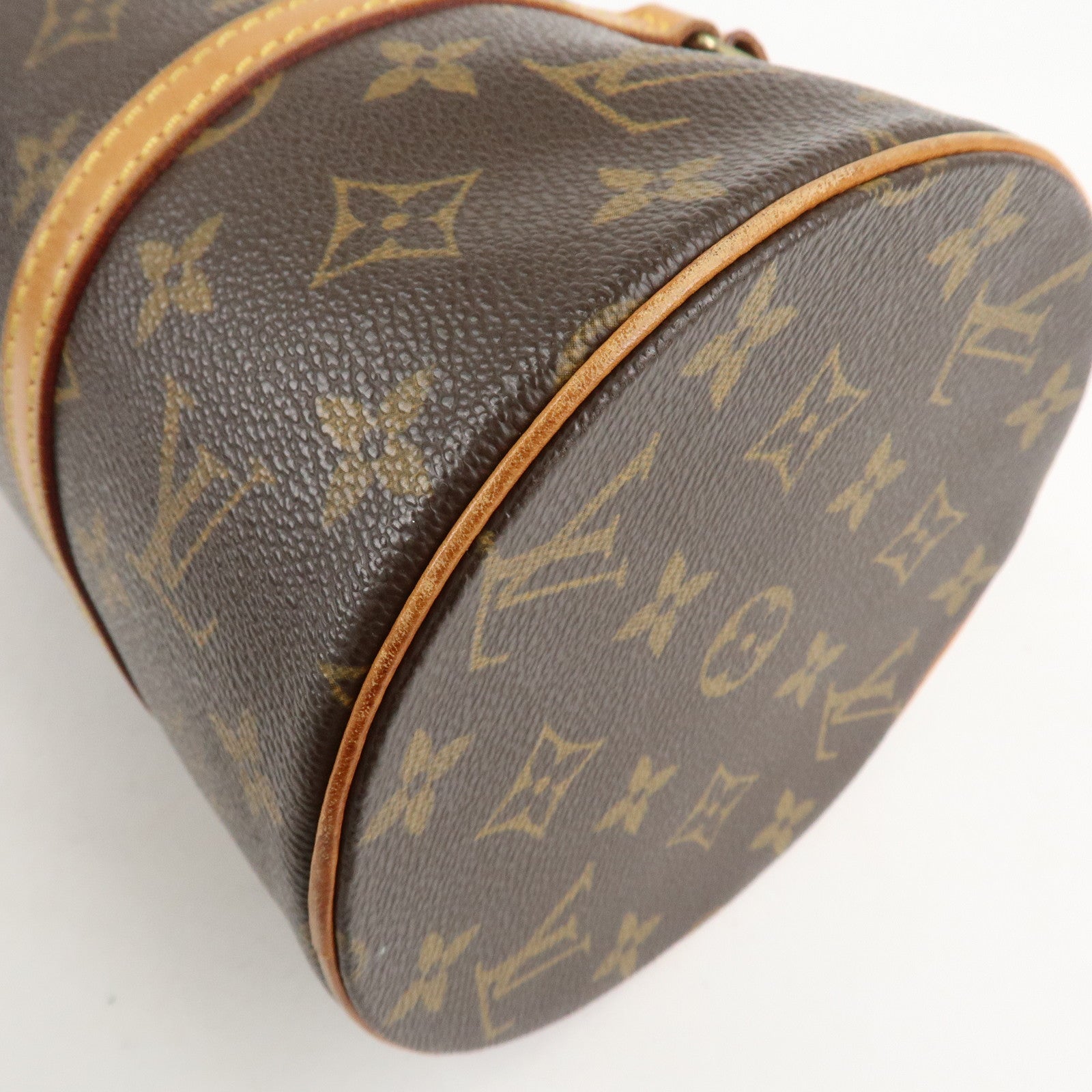 Louis Vuitton Monogram Papillon 30 Hand Bag Brown M51385