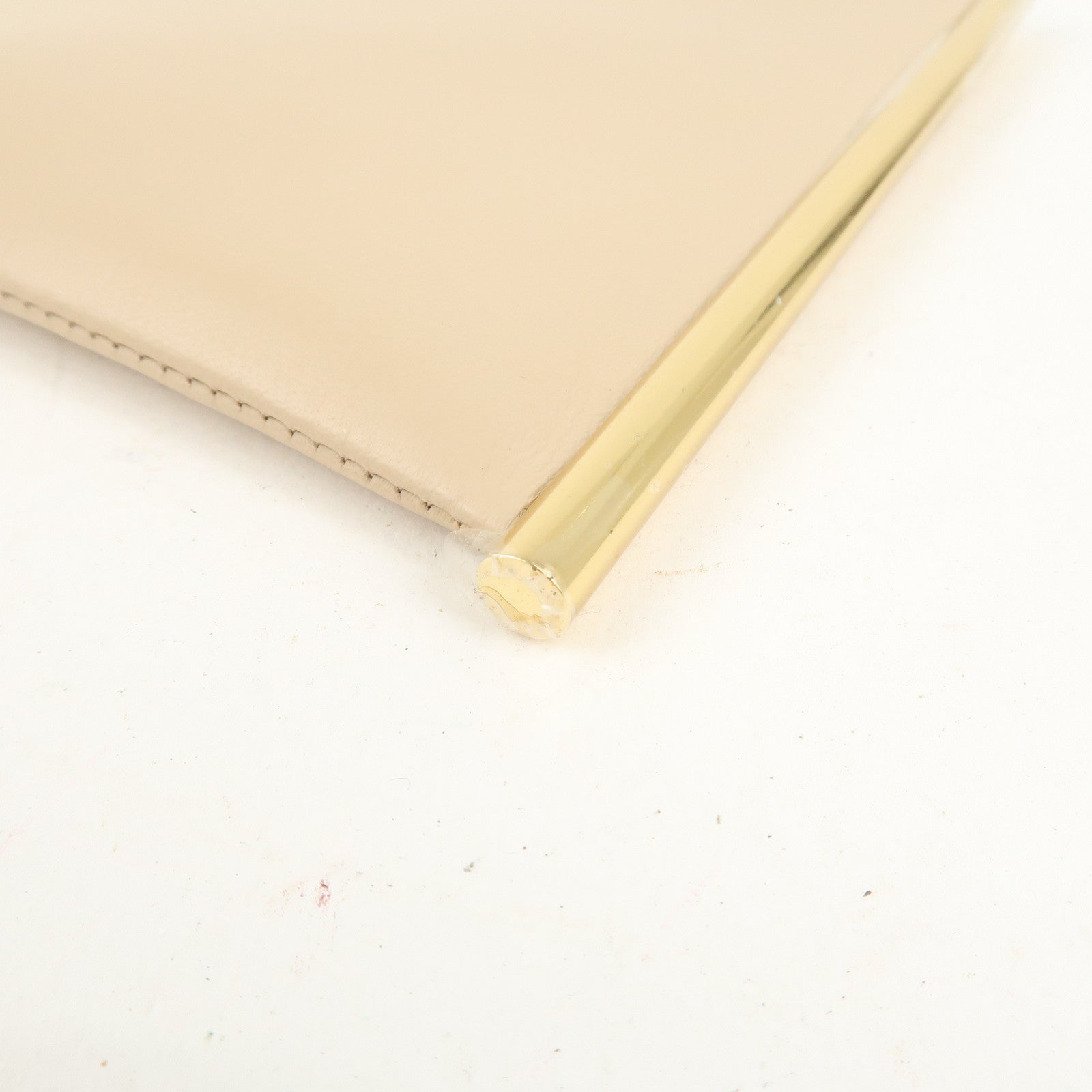 Chloe Leather Chain Shoulder Bag  Mini Bag Gold HDW Beige Used