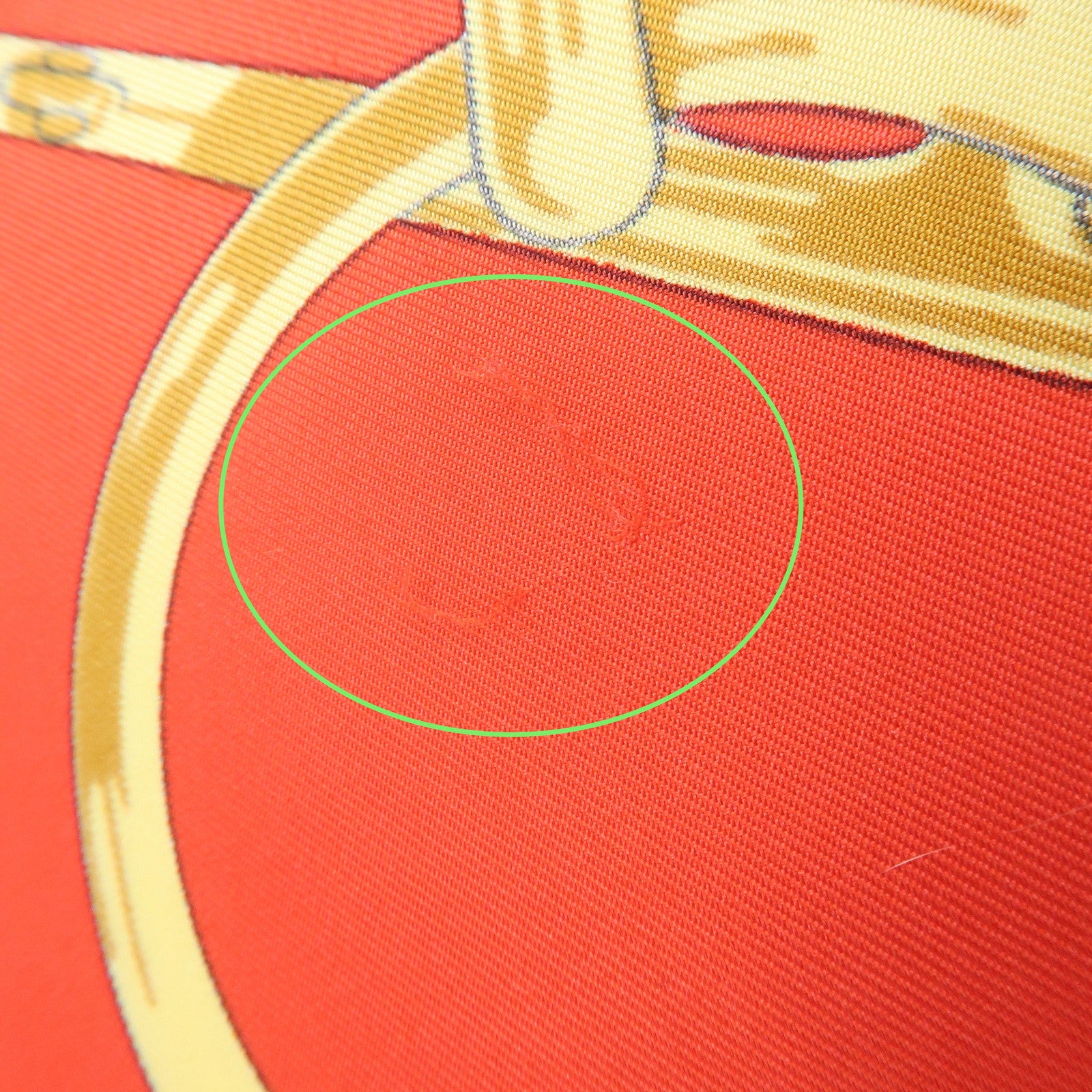 HERMES Carre 90 100% Silk Scarf Eperon d'or Red Navy Gold Used