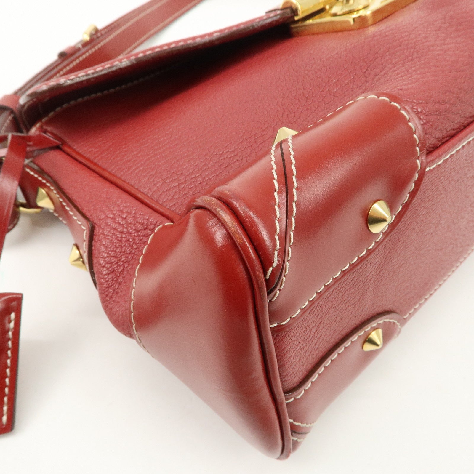 Louis Vuitton Suhari L'essentielle Shoulder Bag Red M95846 Used
