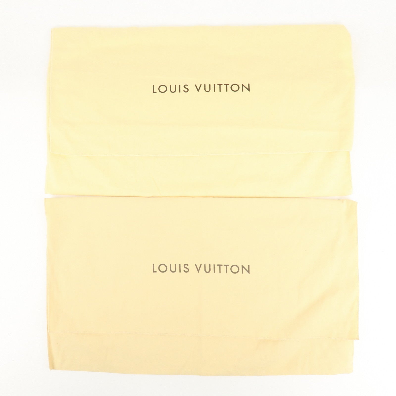 Louis Vuitton Set Of 10 Dust Bag Flap Style Beige