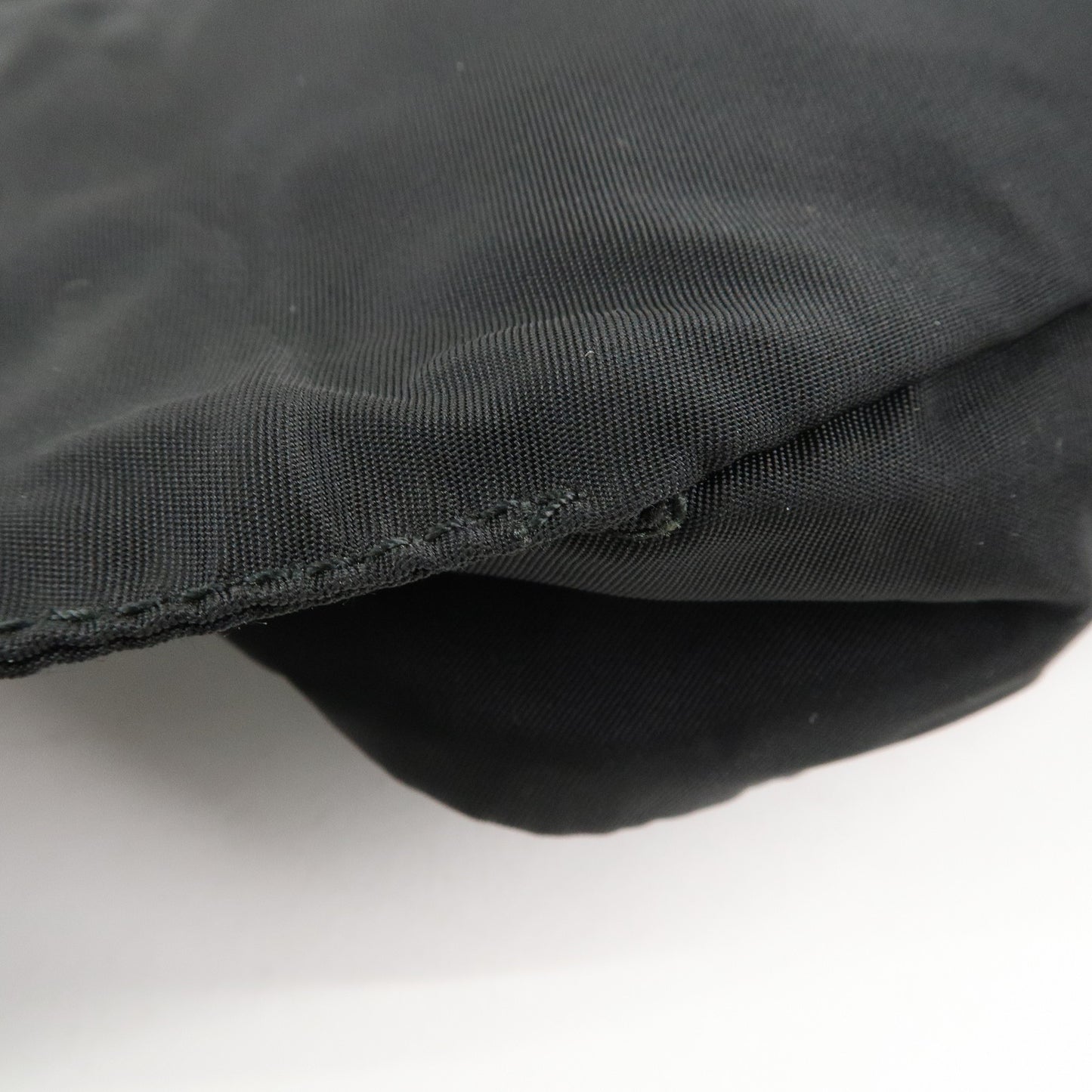 PRADA Nylon Leather Waist Bag Back Silver Hardware