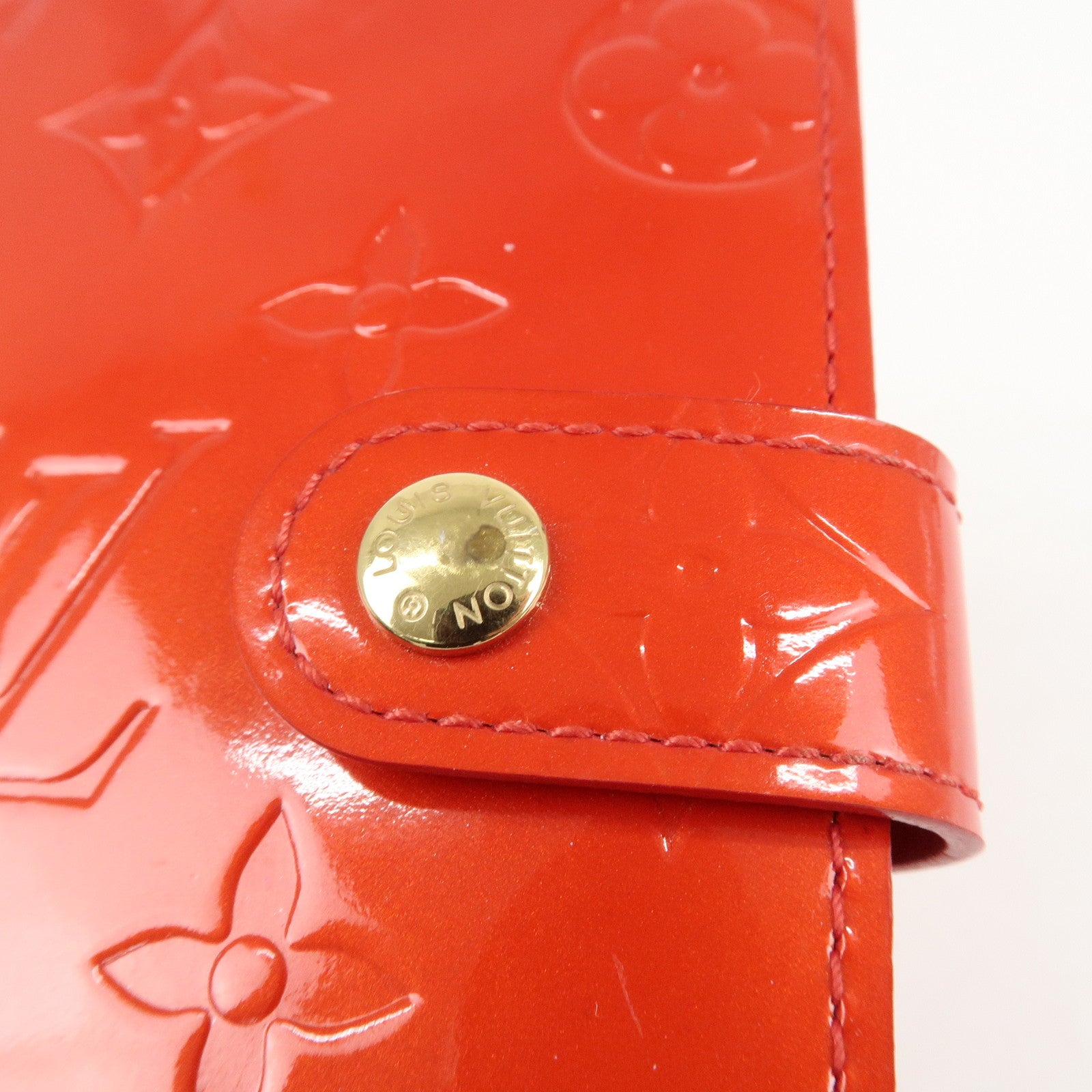 Louis Vuitton Monogram Vernis Agenda PM Planner Cover R21003 Used