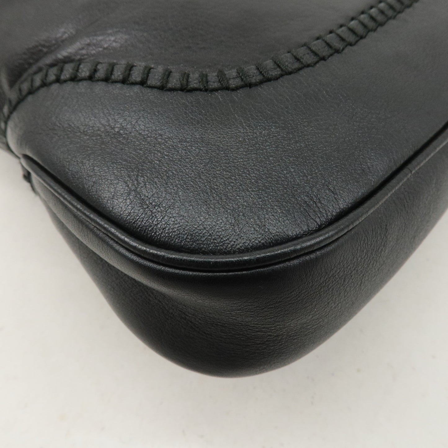 GUCCI New Jackie Leather Shoulder Bag Black 219725