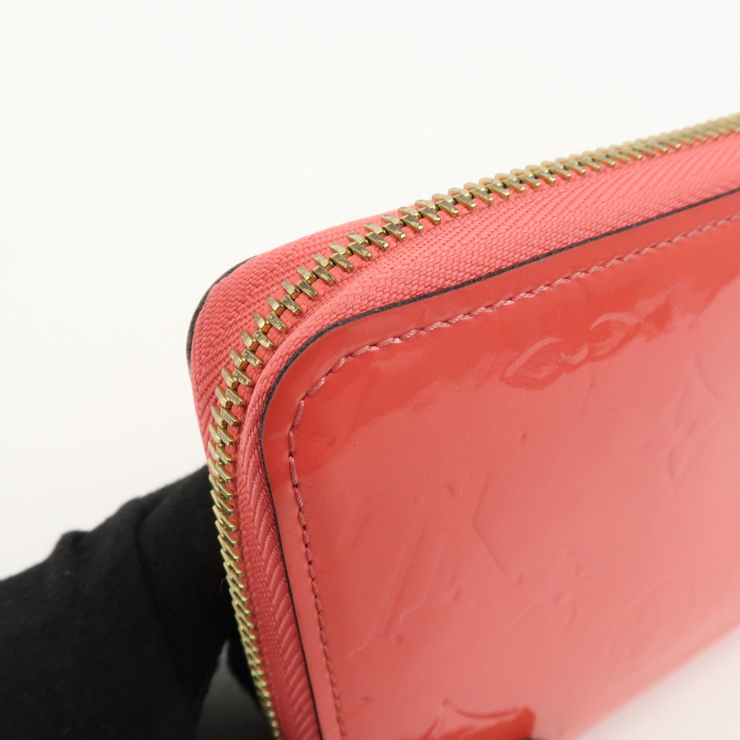 Louis Vuitton Monogram Vernis Zippy Long Wallet Poppy Petal