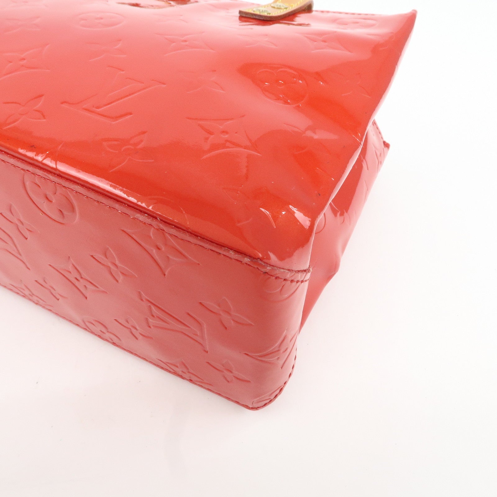 Louis Vuitton Monogram Vernis Lead PM Hand Bag M91088 Rouge