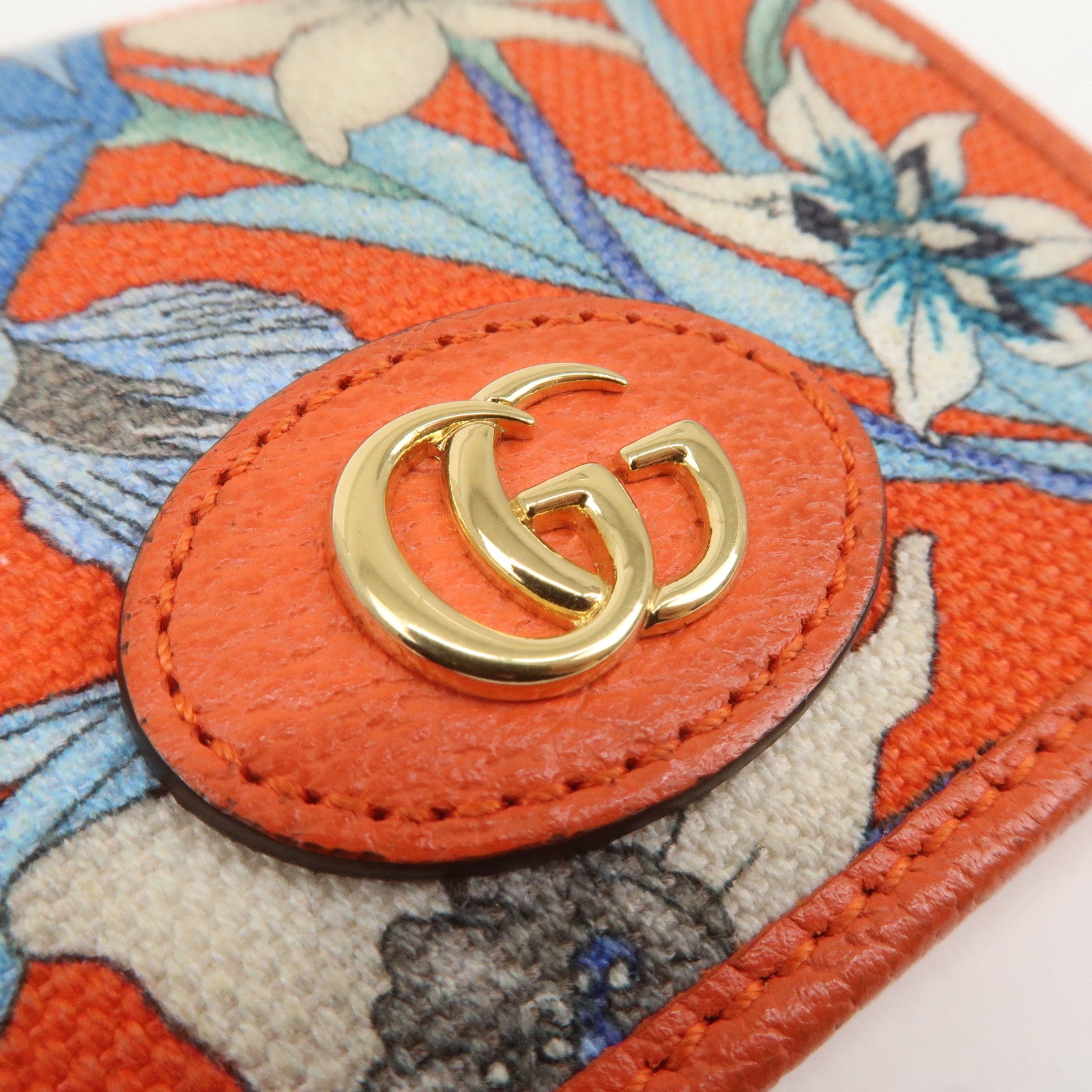 Gucci GG Marmont Flora Limited edion Canvas Leather Bifold Wallet