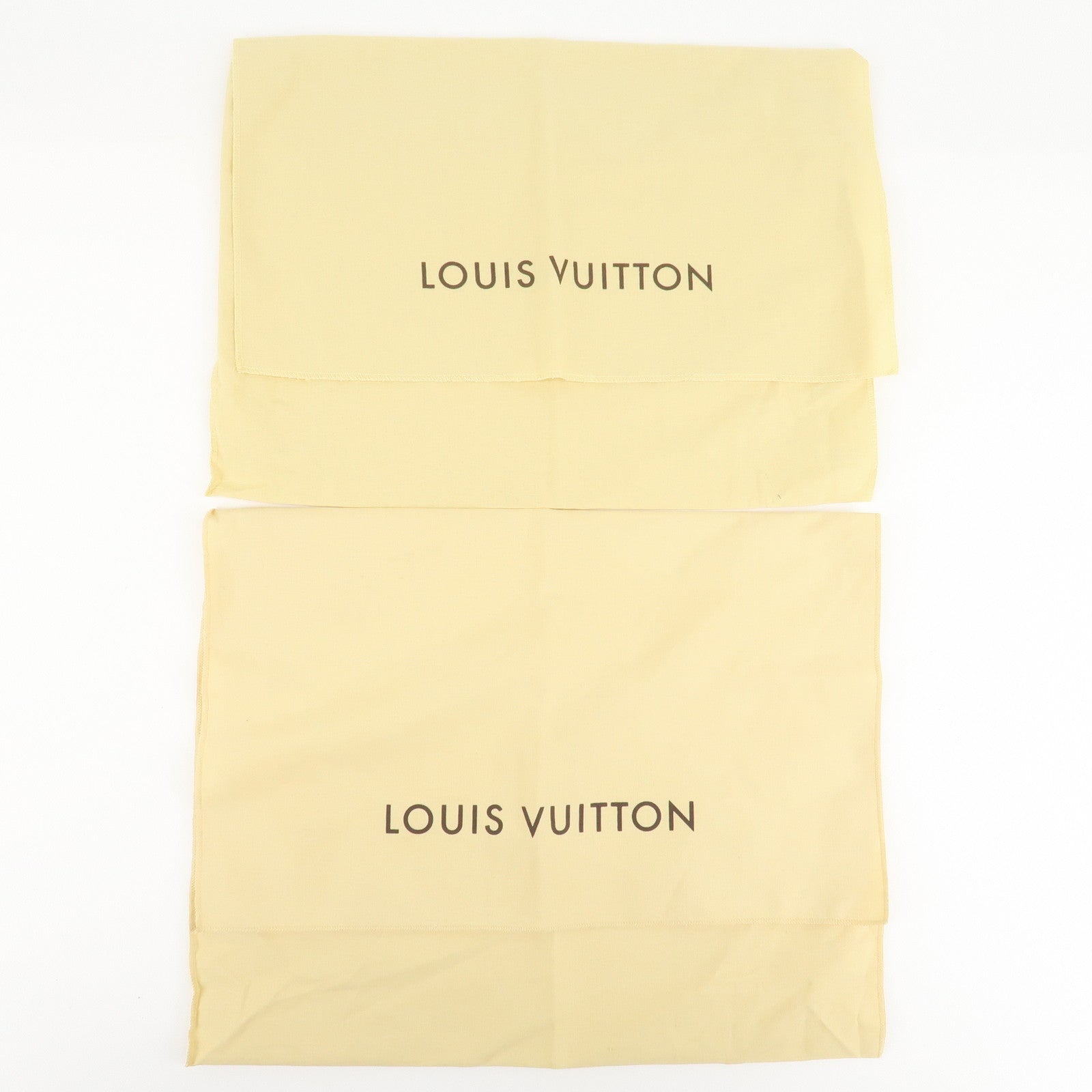 Louis Vuitton Set Of 10 Dust Bag Flap Style Beige Used
