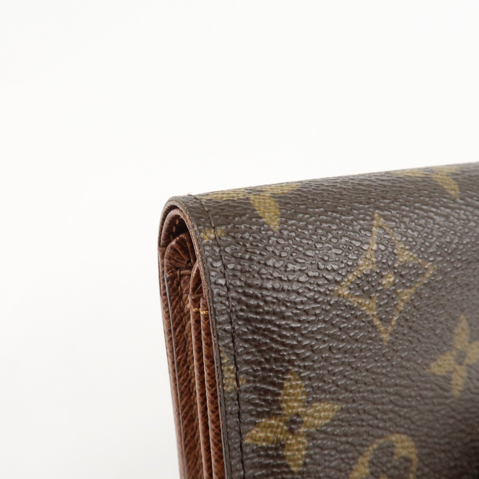 Louis Vuitton Monogram Porte Monnaie Billets Tresor Wallet M61730 Used