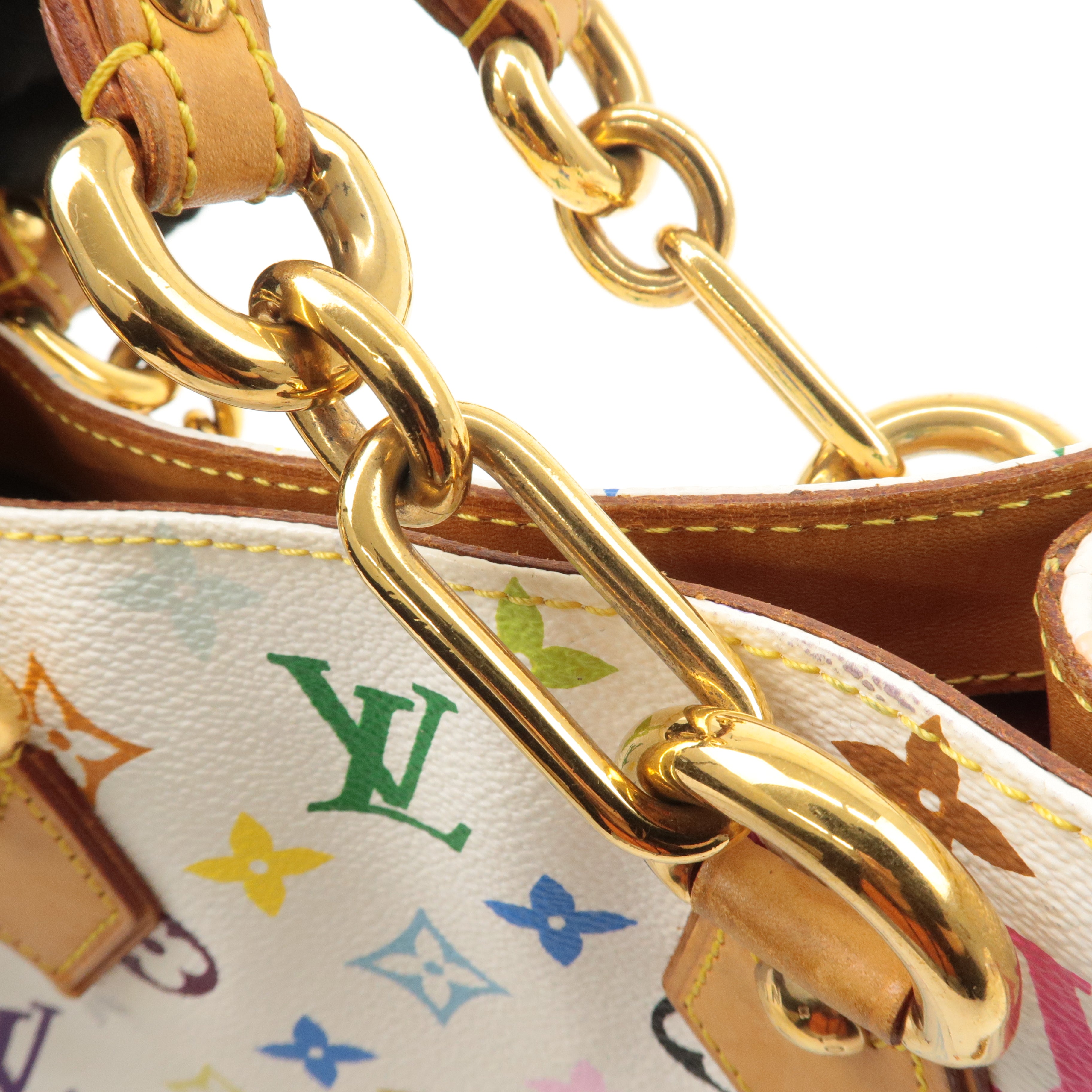 Louis Vuitton Monogram Multicolor Audra Hand Bag Blanc M40047