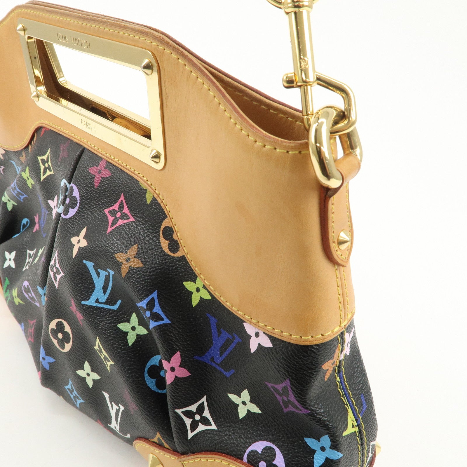 Louis Vuitton Monogram Multi Color Judy MM 2Way Bag Noir M40256 Used