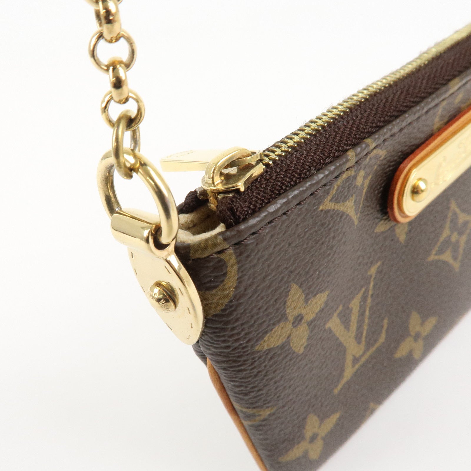 Louis Vuitton Monogram Pochette Milla PM Mini Pouch M60095 Used