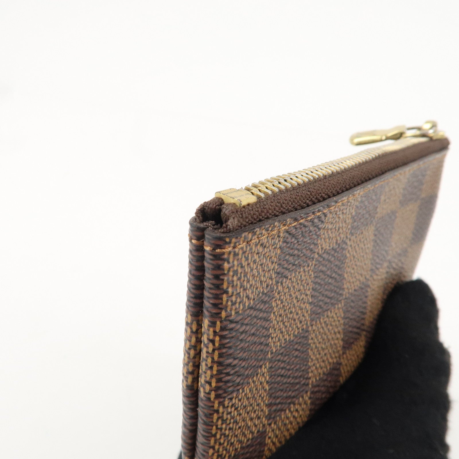 Louis Vuitton Damier Pochette Cles Coin Case Brown N62658