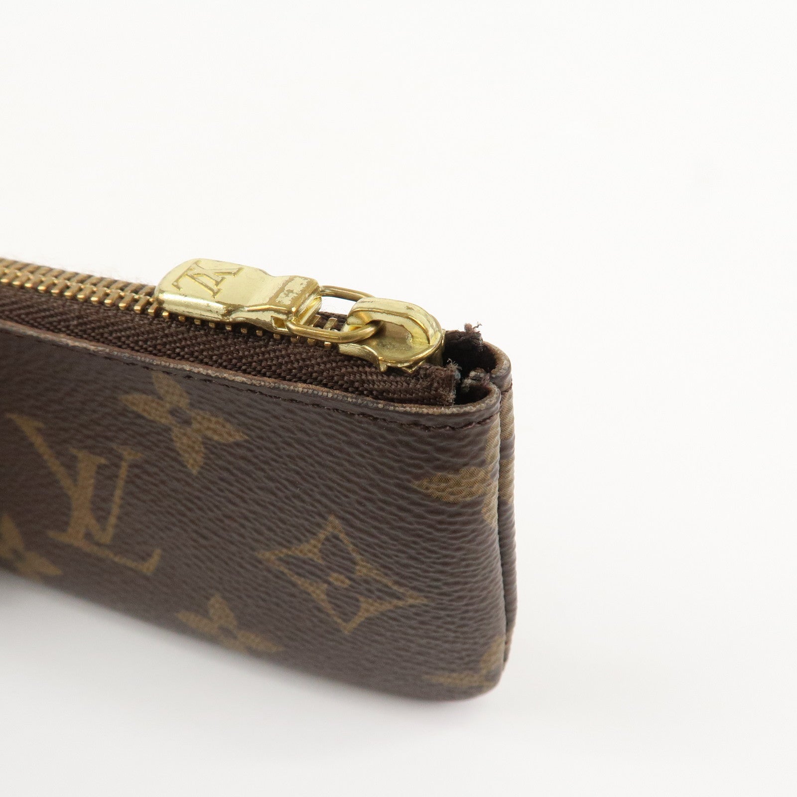 Louis Vuitton Monogram Pochette Cles Coin Case Key Case  M62650 Used