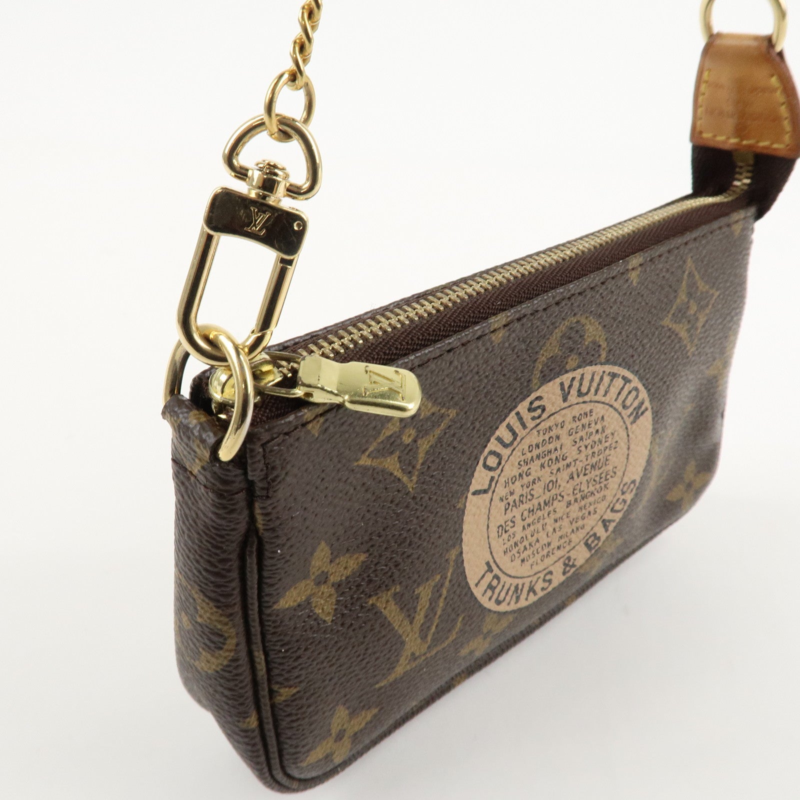 Louis Vuitton Monogram T&B Mini Pochette Accessoires Pouch M60153 Used