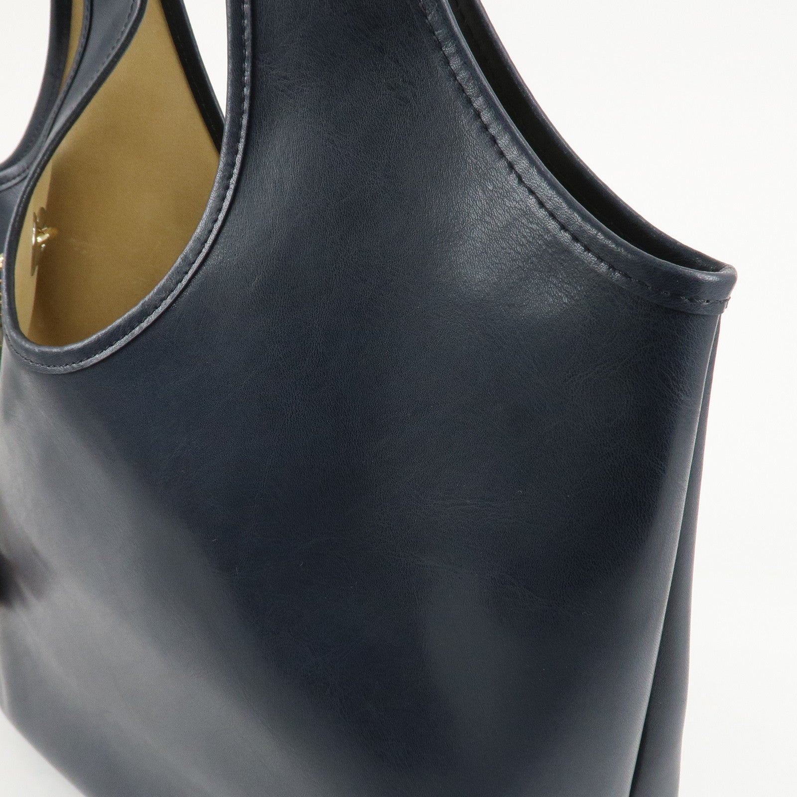Chloe See By Chloe Leather Shoulder Bag Hand Bag Navy Used