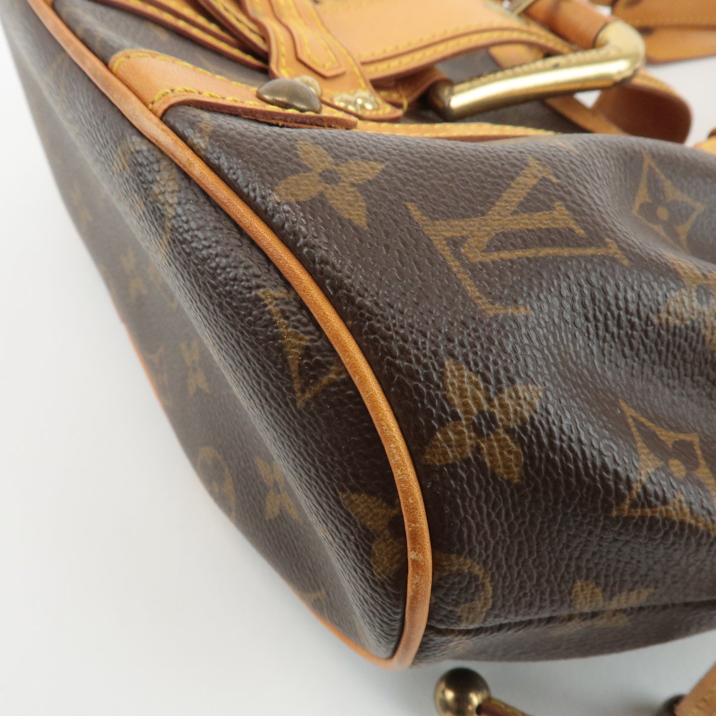 Louis Vuitton Monogram Theda GM Hand Bag Brown M92393