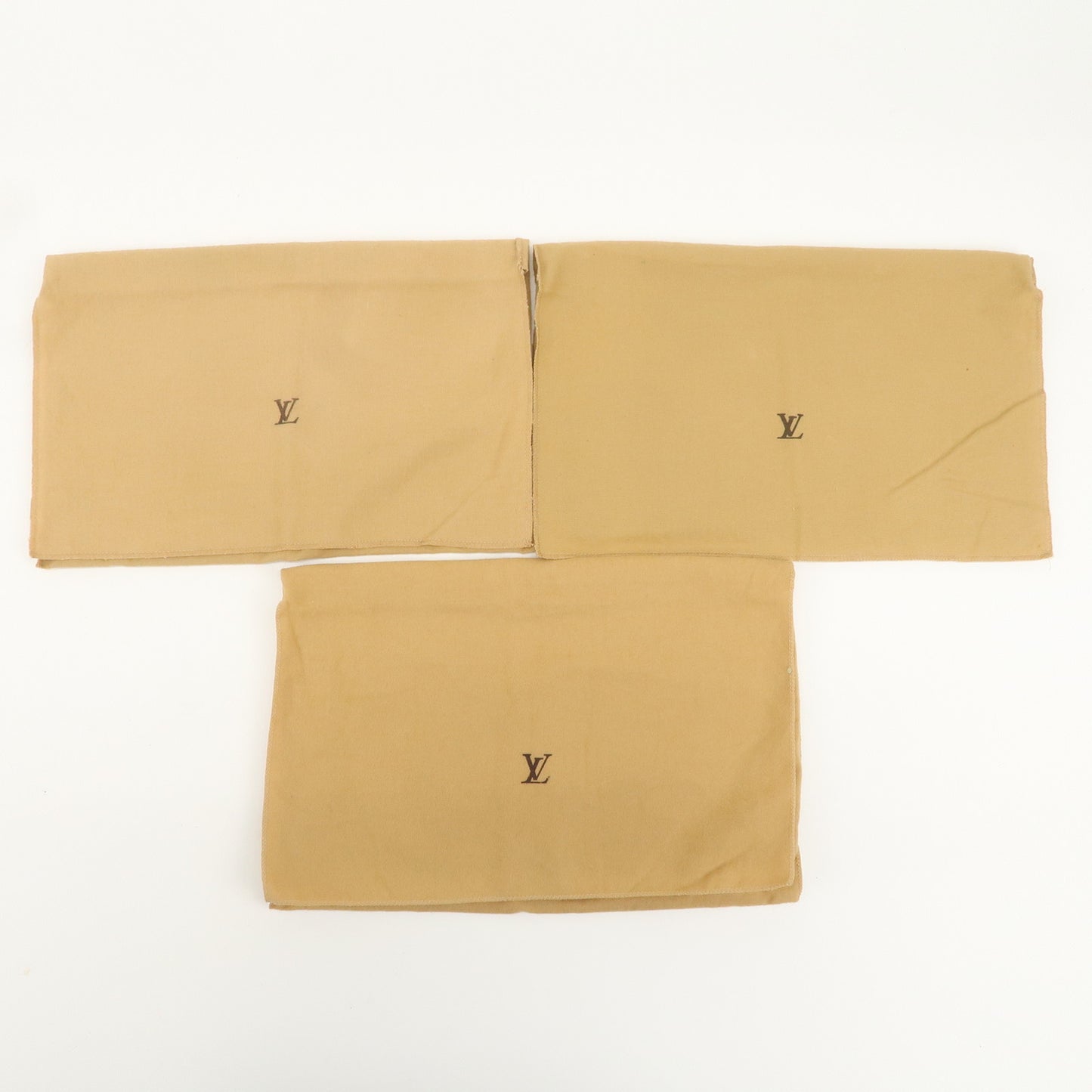 Louis Vuitton Set of 10 Dust bag Flap Type Beige