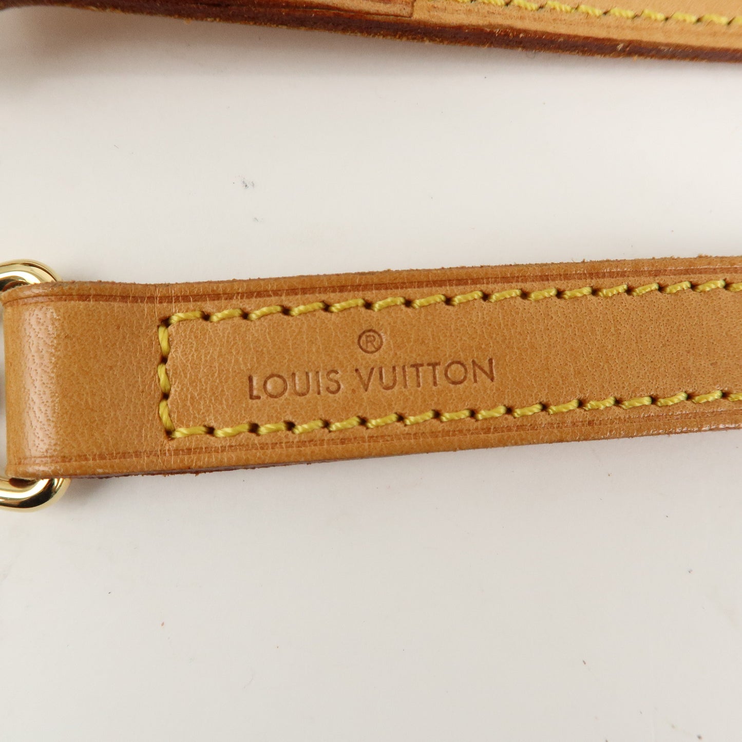 Louis Vuitton Nume Leather Shoulder Strap 120cm Beige J00144