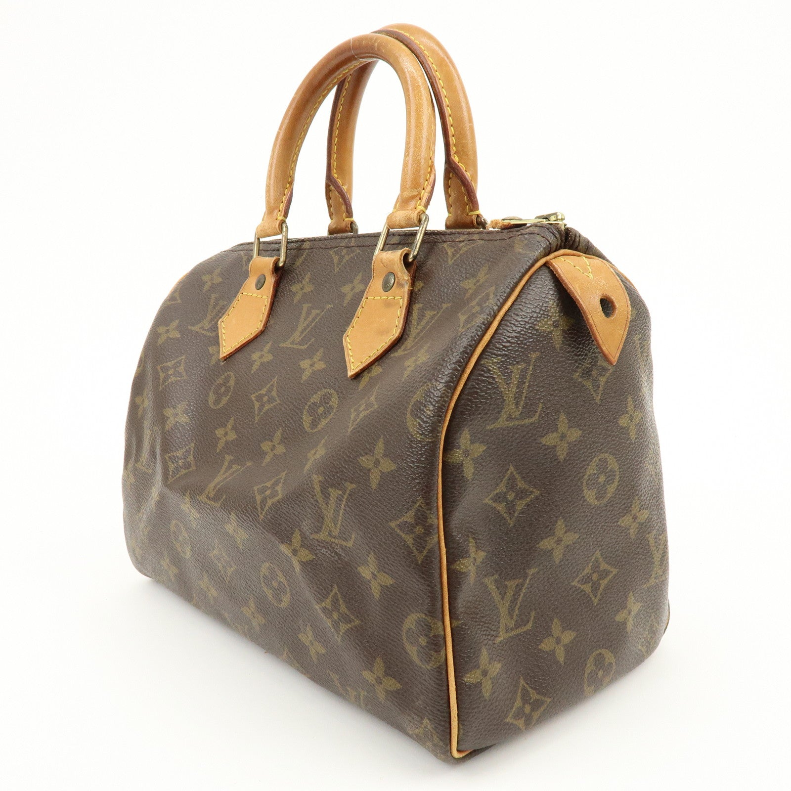Louis Vuitton Monogram Speedy 25 Boston Bag Hand Bag Brown M41528