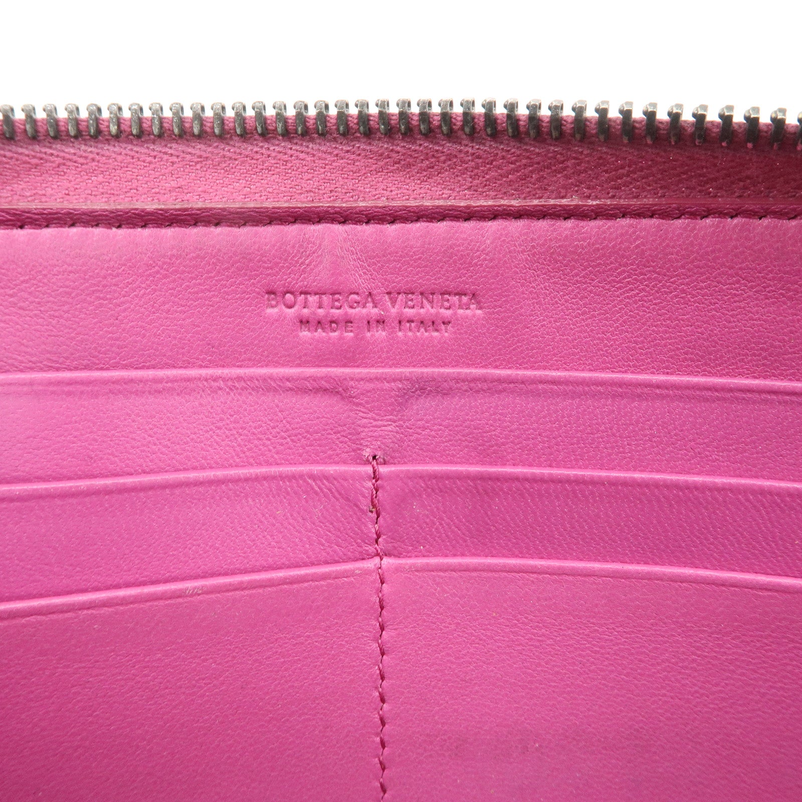 BOTTEGA VENETA Set of 2 Intrecciato Leather Wallet Pink