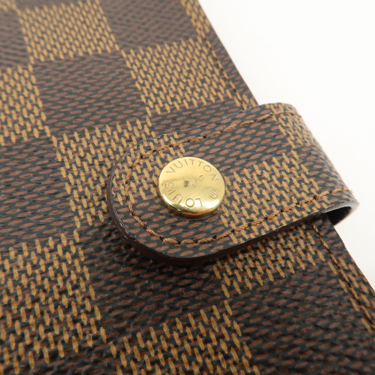 Louis Vuitton Damier Agenda PM Planner Cover Brown R20700