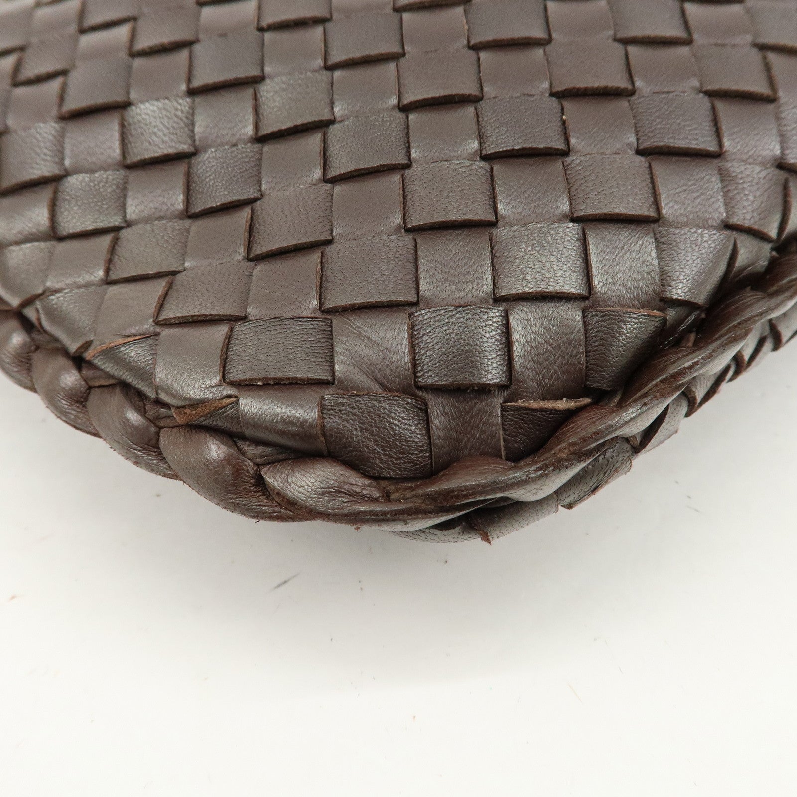 BOTTEGA VENETA Hobo Intrecciato Leather Shoulder Bag 115653