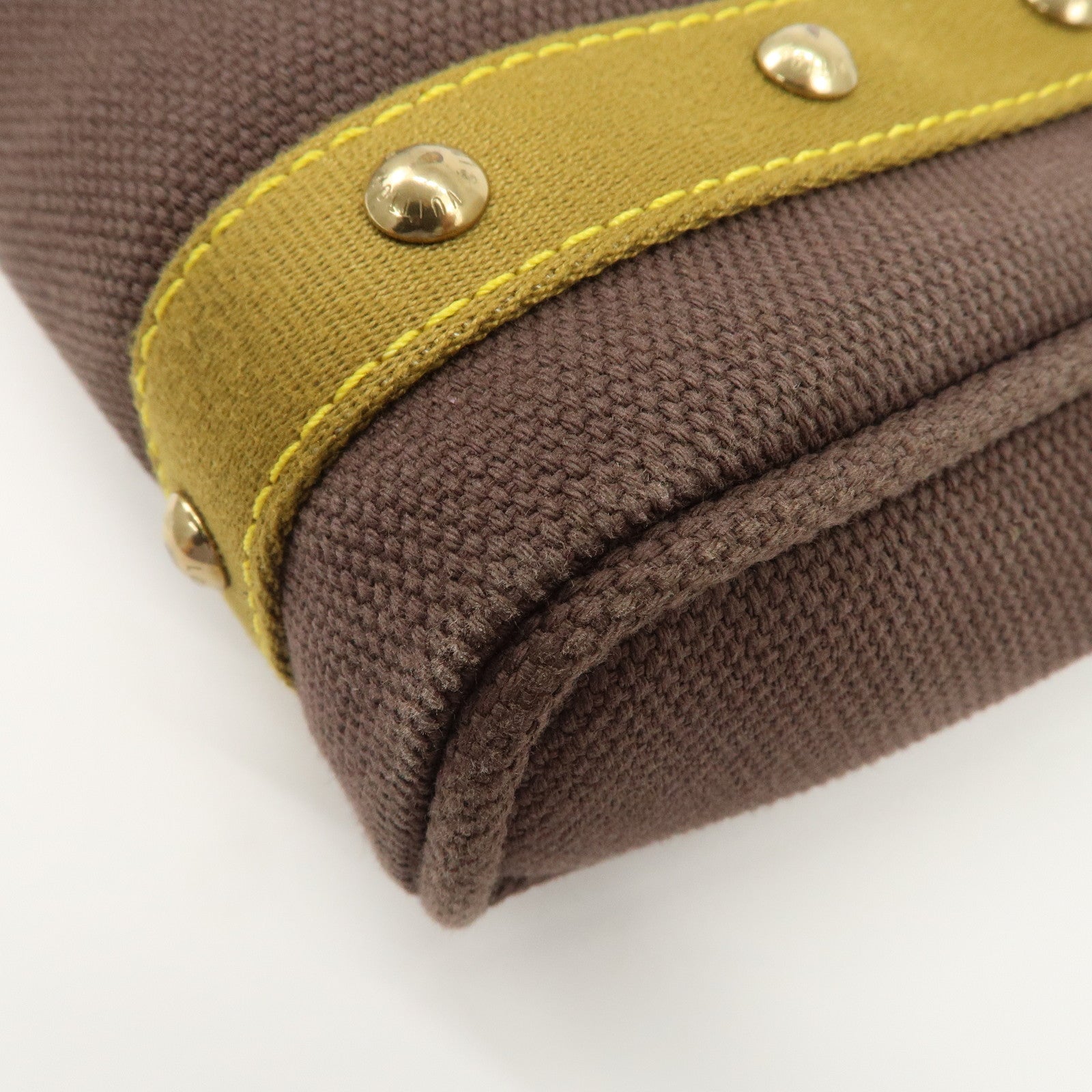 Louis Vuitton Antigua Cabas PM Tote Bag Khaki Antigua M40089 Used