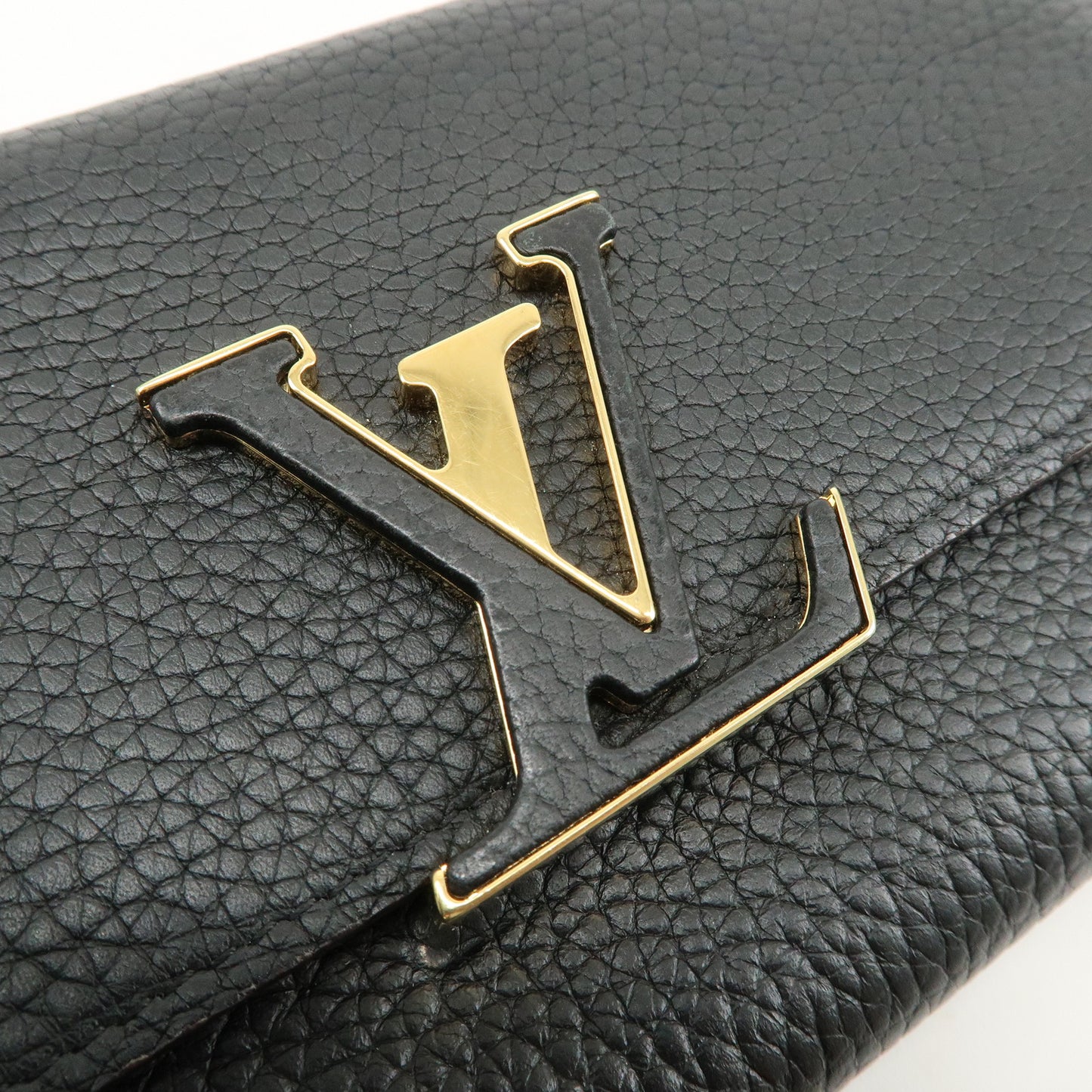 Louis Vuitton Portofoille Capucines Wallet Black Noir M61248