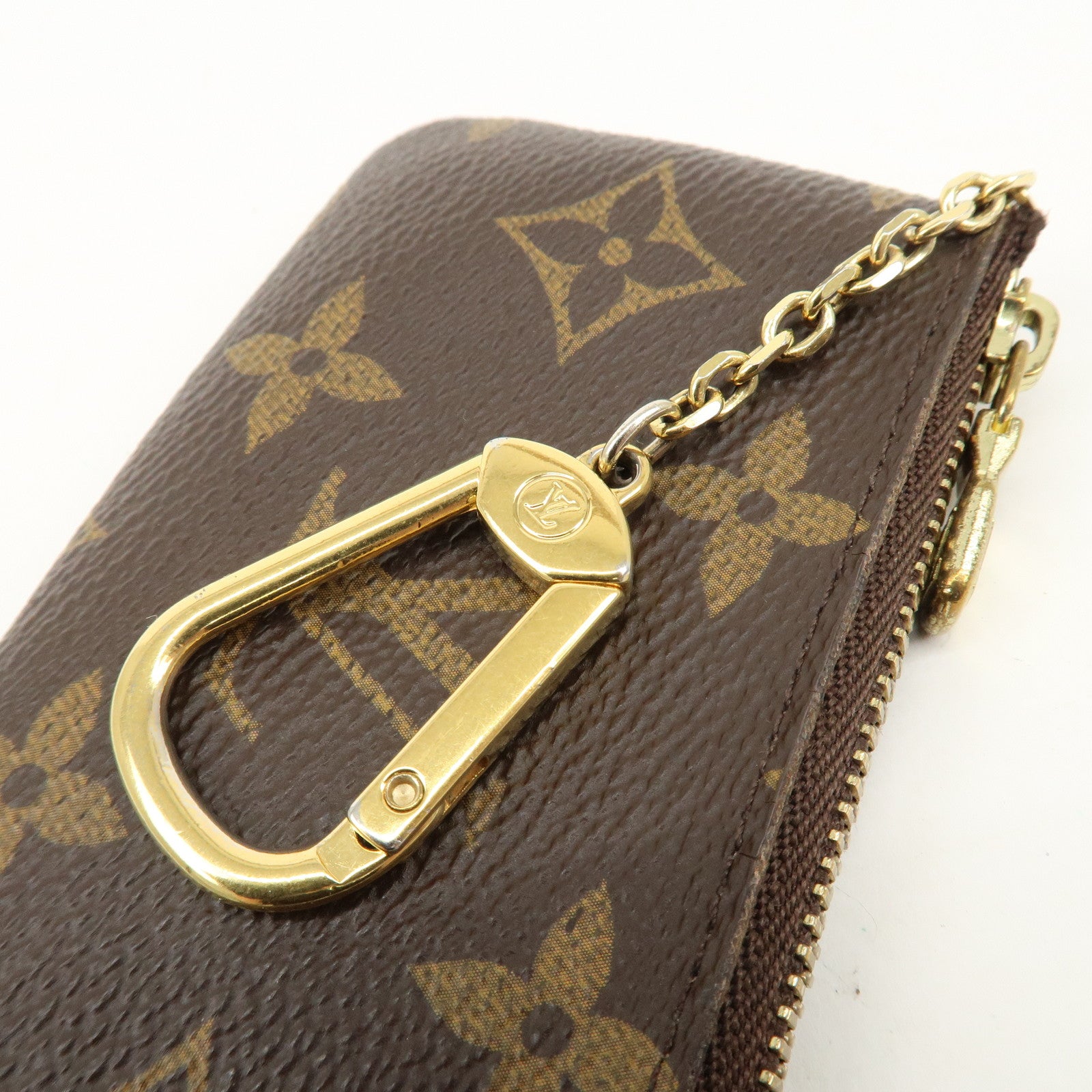 Louis Vuitton Monogram Pochette Cles Coin Case Key Case M62650