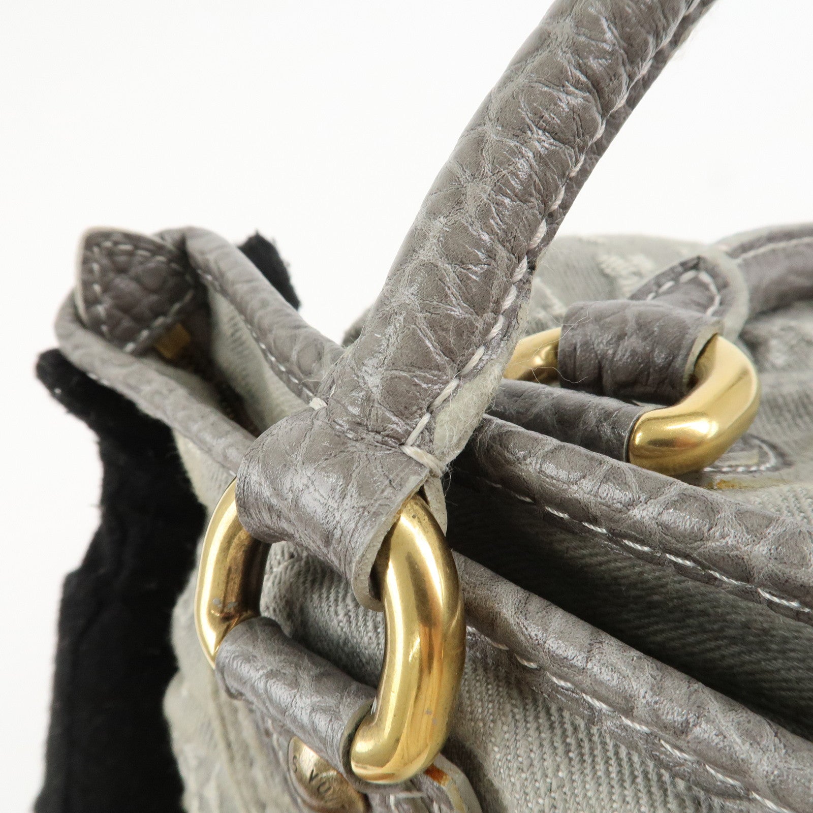 Louis Vuitton Monogram Denim Neo Cabby MM 2Way Bag M95837 Used