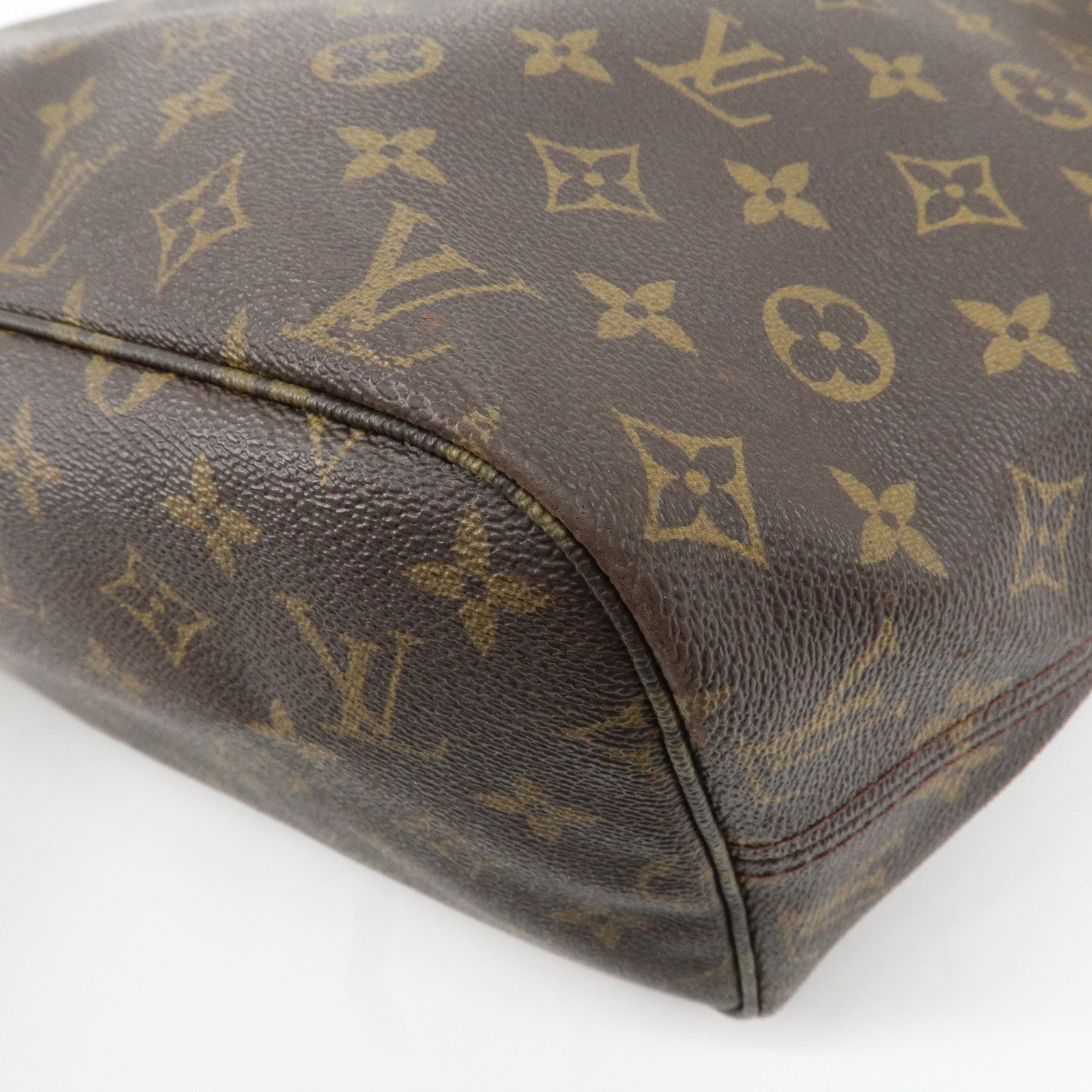 Louis Vuitton Monogram Neverfull MM Tote Bag Brown M40156