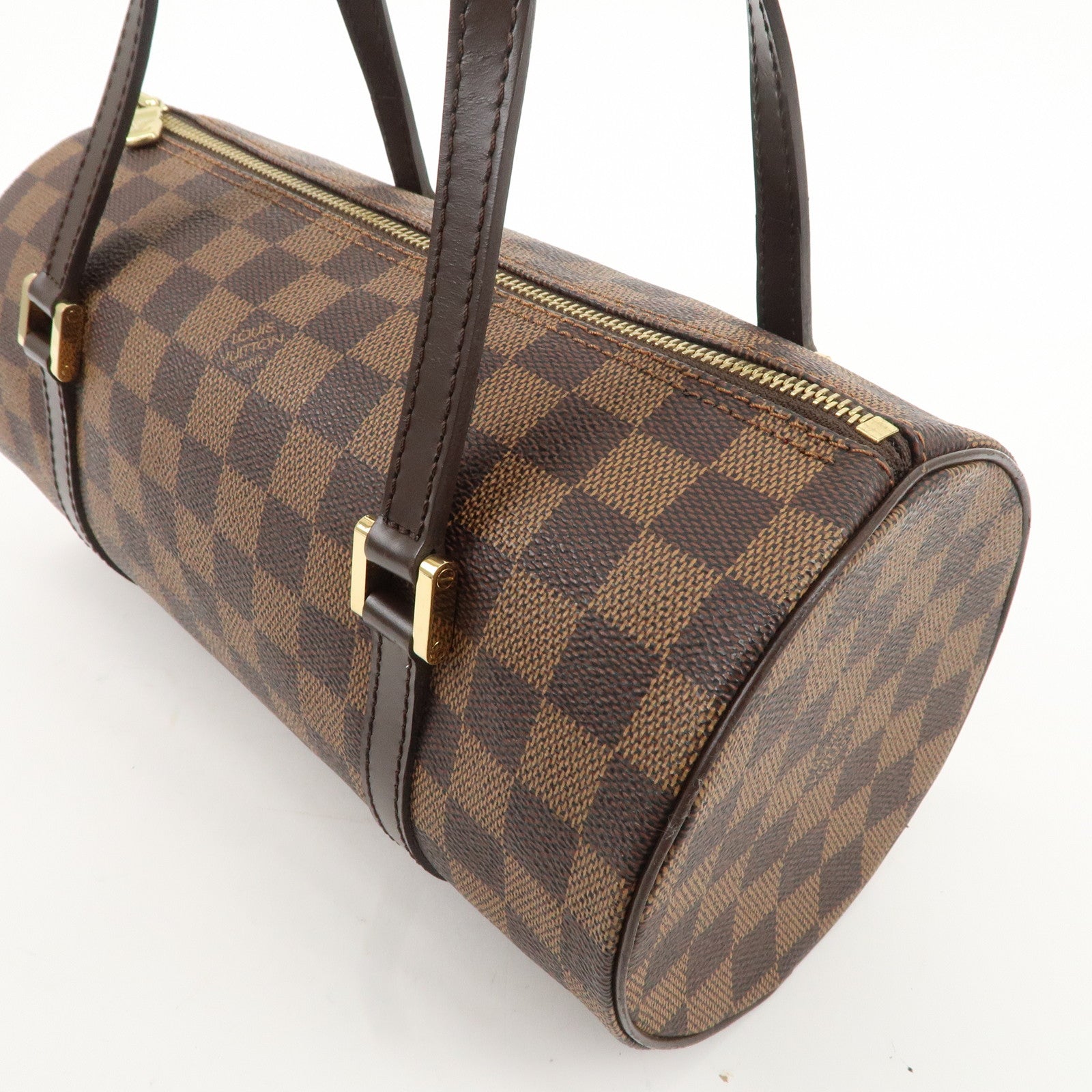 Louis Vuitton Damier Ebene Papillon 26 Hand Bag Brown N51304