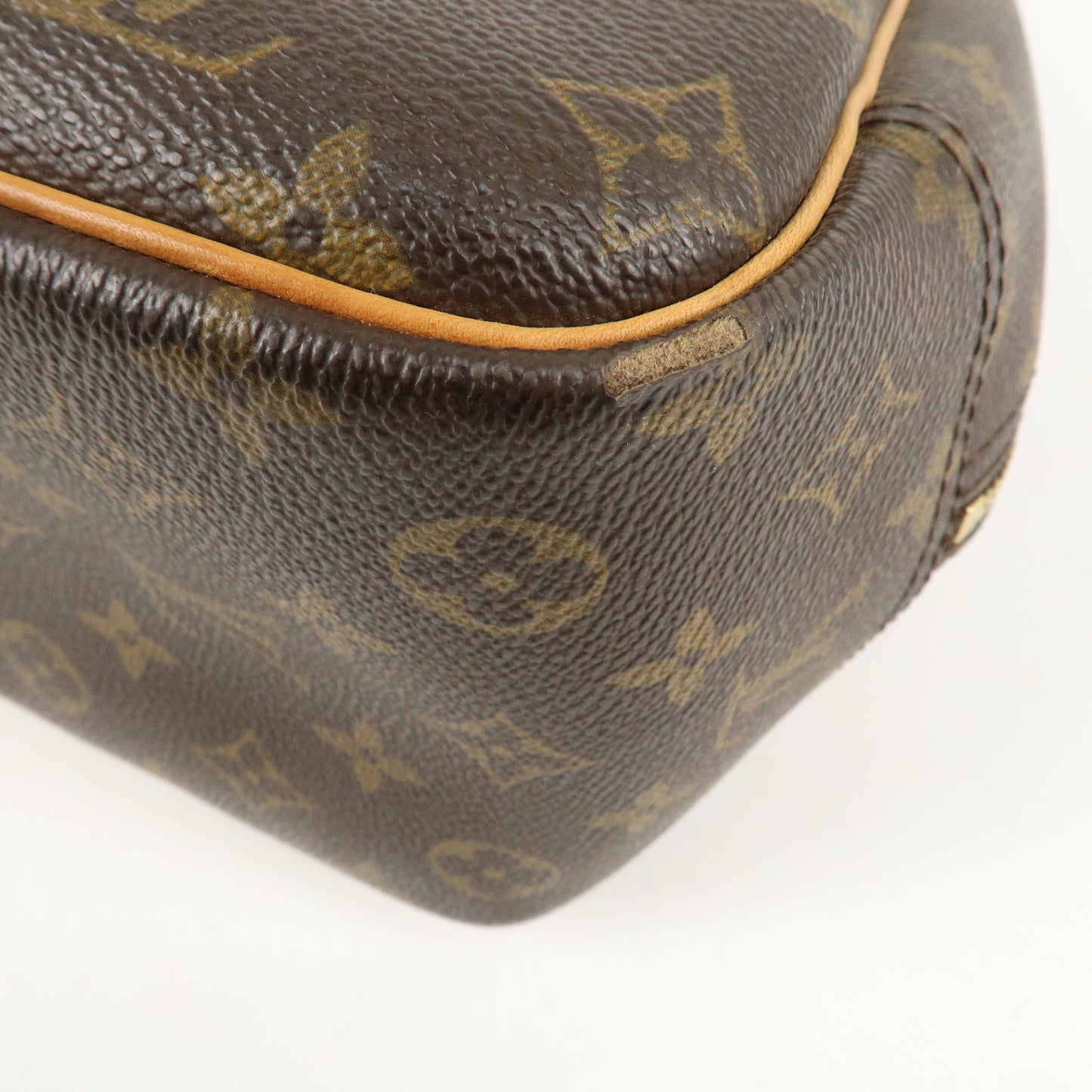 Louis Vuitton Monogram Deauville Hand Bag Brown M47270