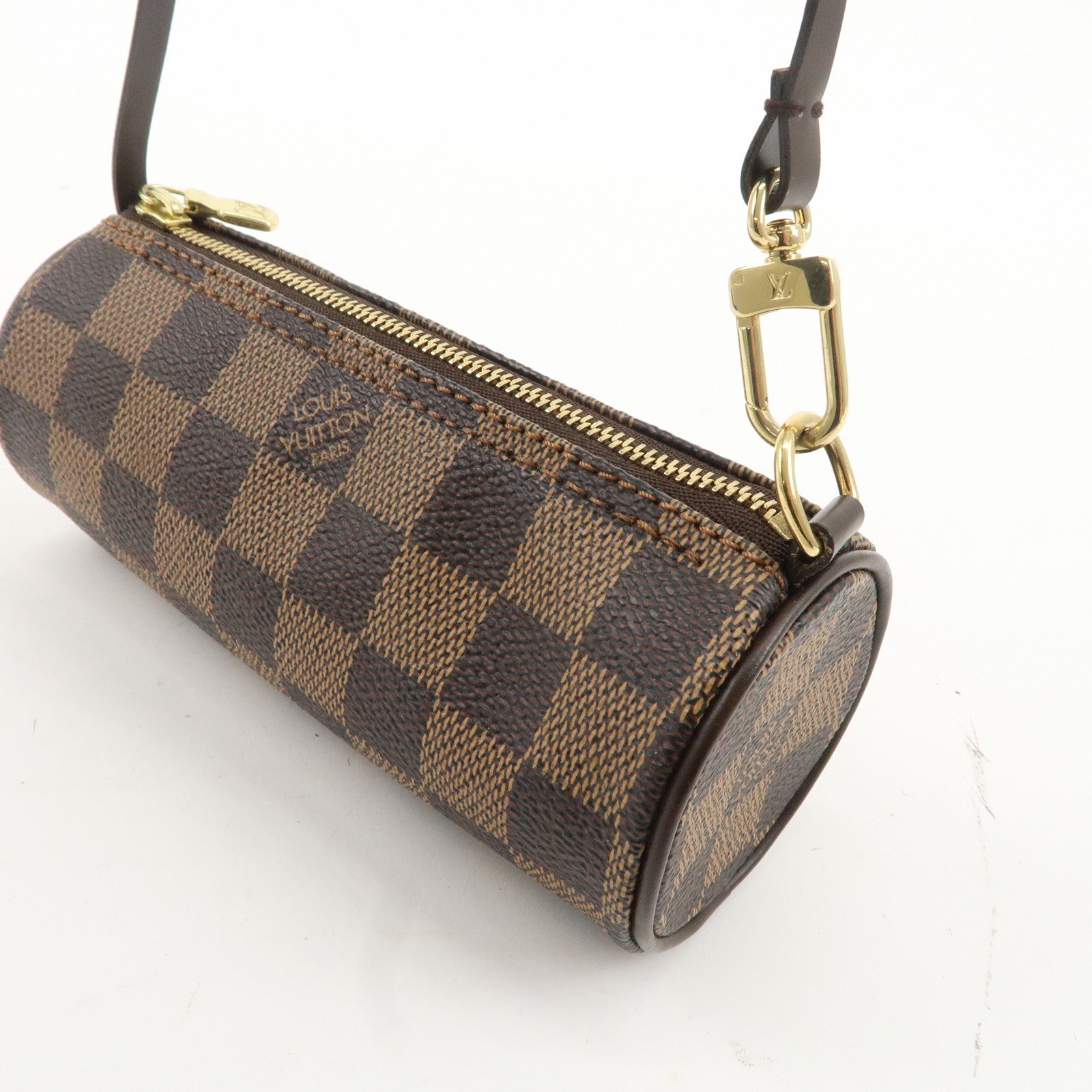 Louis Vuitton Damier Mini Pouch for Papillon Bag Brown