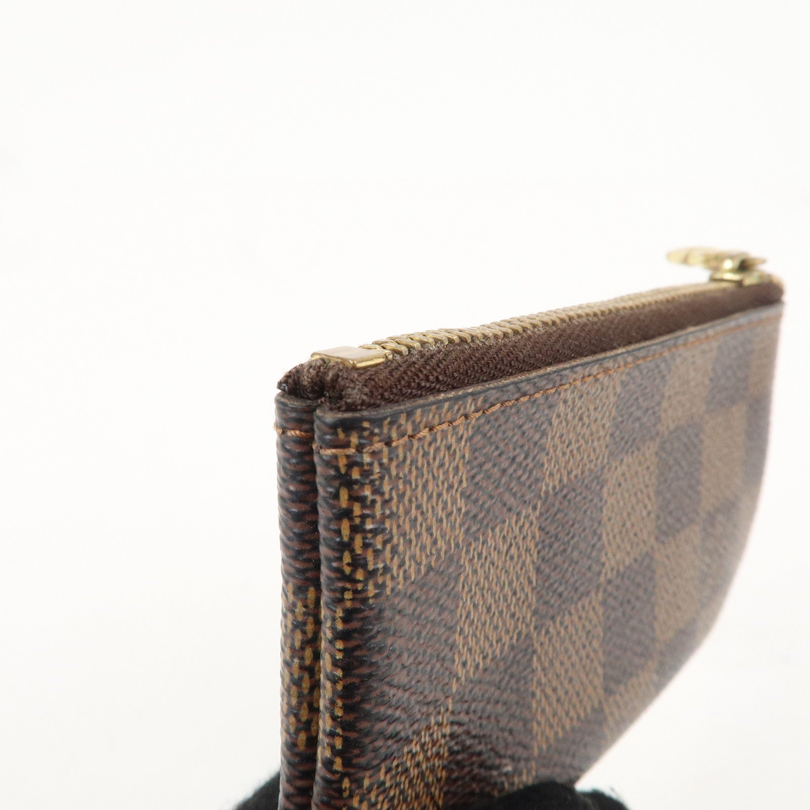 Louis Vuitton Damier Pochette Cles Coin Case Brown N62658