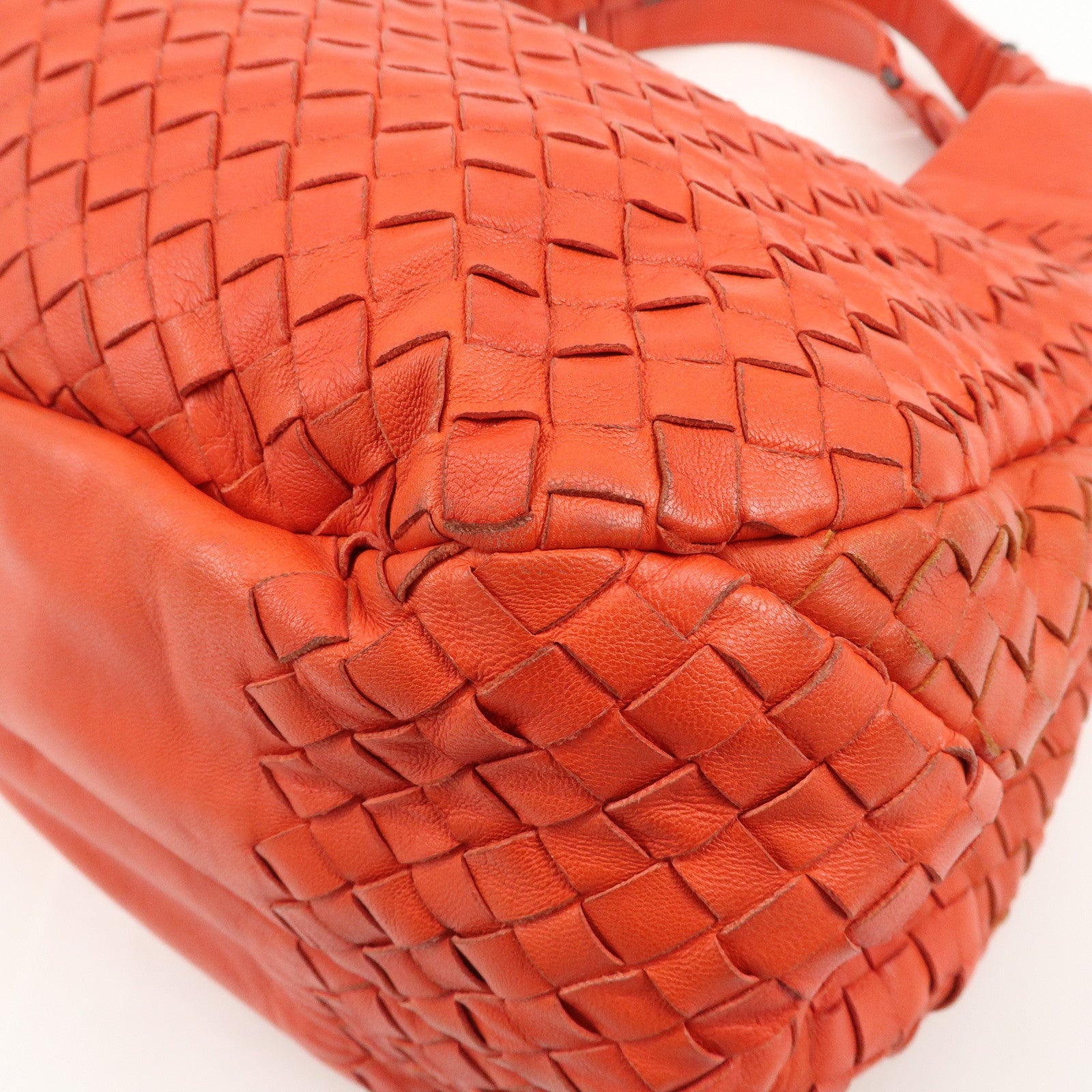 BOTTEGA VENETA Intrecciato Leather Campana Shoulder Bag Used