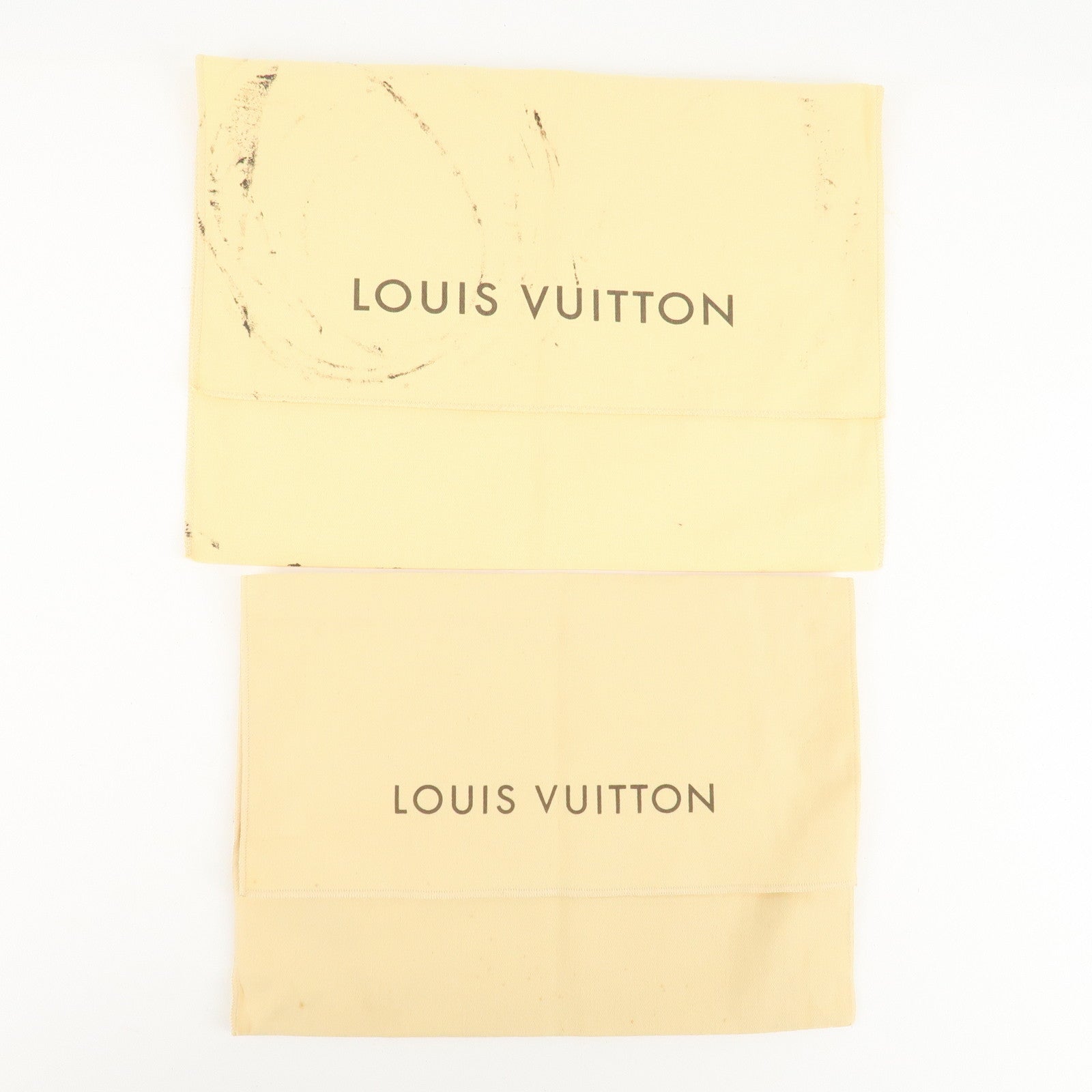 Louis Vuitton Set Of 10 Dust Bag Flap Style Beige