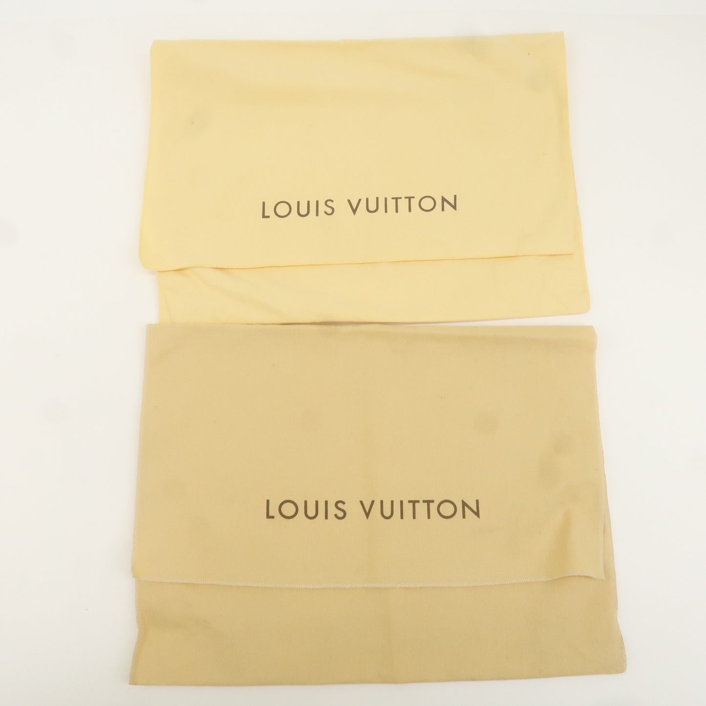 Louis Vuitton Set of 10 Dust Bag Storage Bag Flap Beige