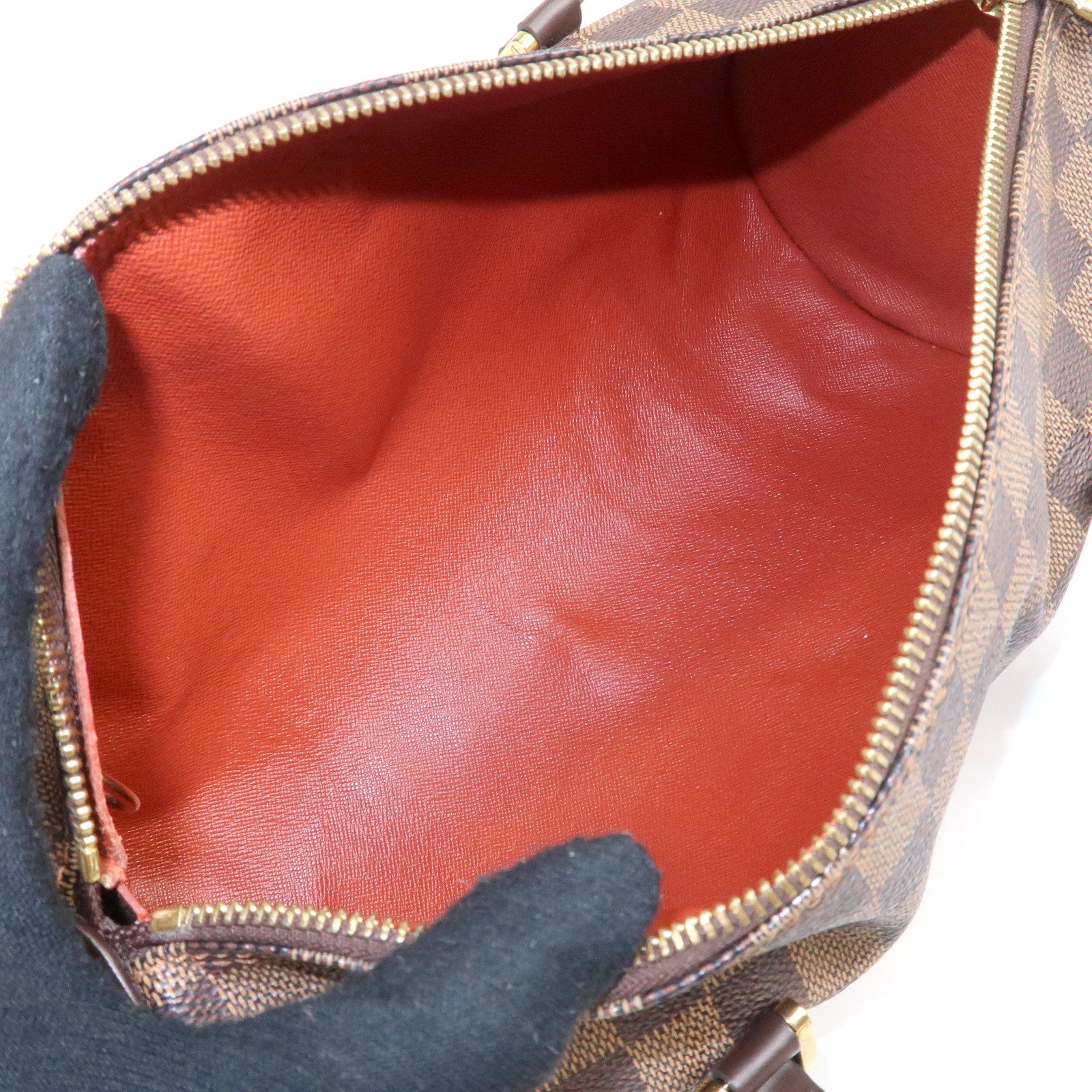 Louis Vuitton Damier Papillon 30 Hand Bag & Pouch Brown N51303 Used