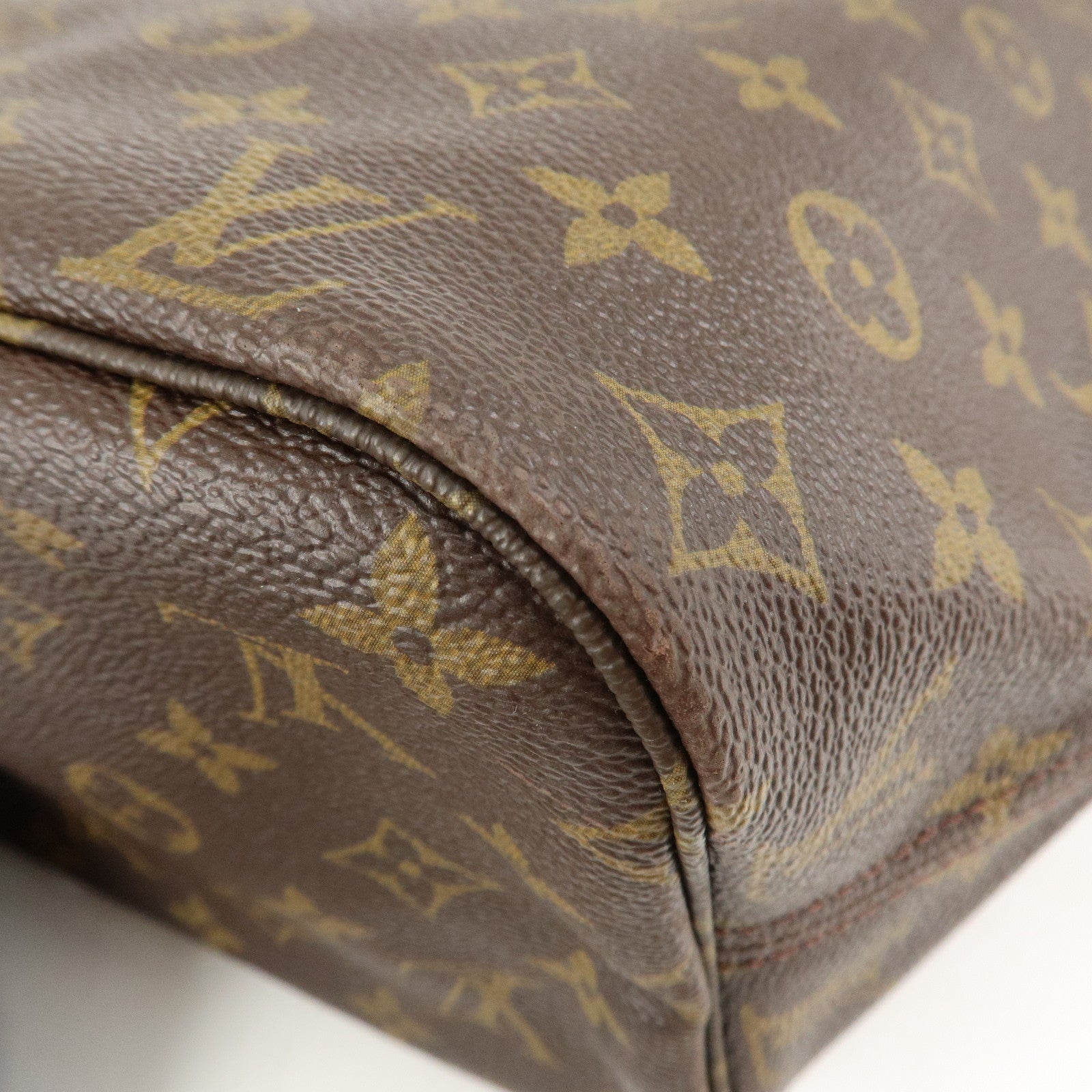 Louis Vuitton Monogram Neverfull MM Tote Bag Brown M40156 Used